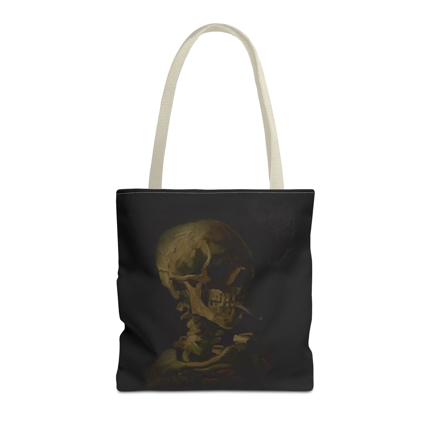 Gothic Skull Tote Bag - Dark Aesthetic Style for Halloween and Everyday Use