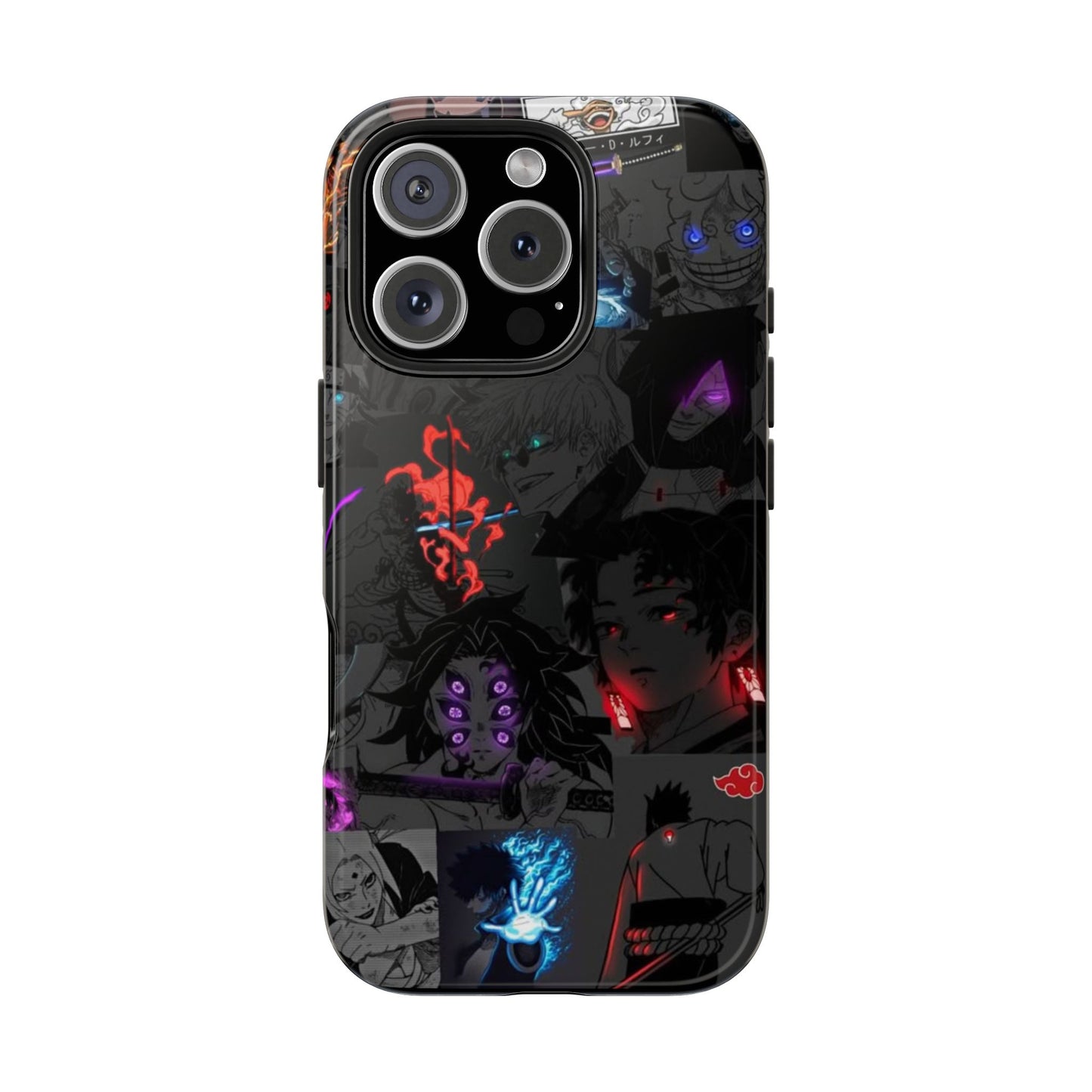 Anime-Inspired Tough Phone Case - Vibrant Collage Design for Manga Fans