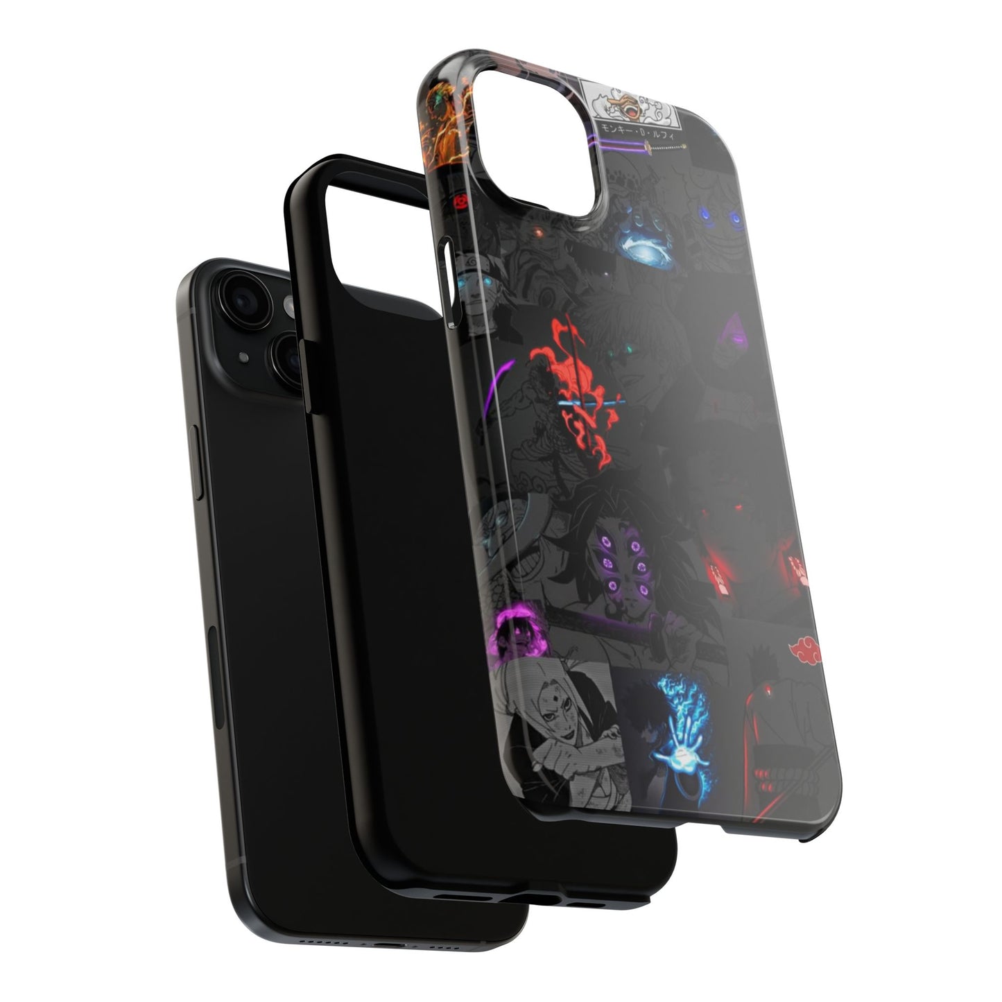 Anime-Inspired Tough Phone Case - Vibrant Collage Design for Manga Fans