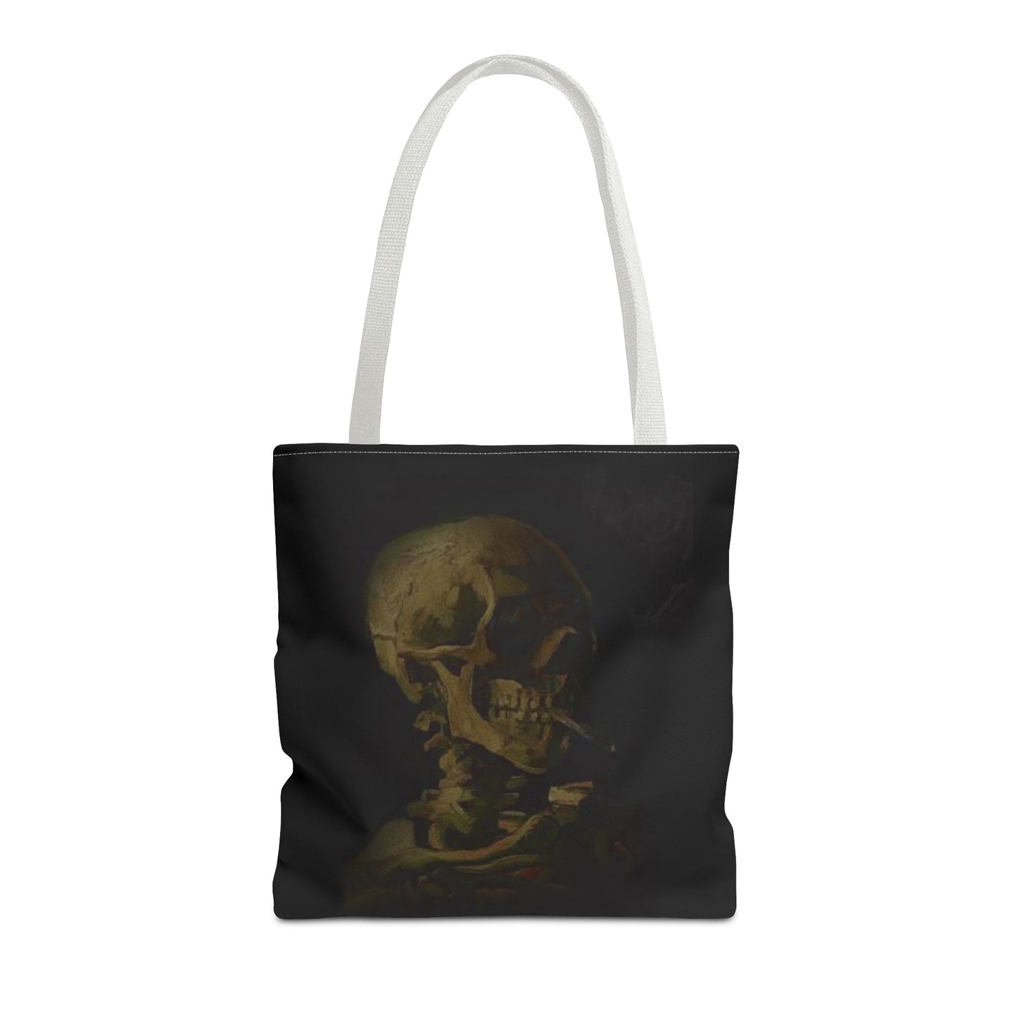 Gothic Skull Tote Bag - Dark Aesthetic Style for Halloween and Everyday Use
