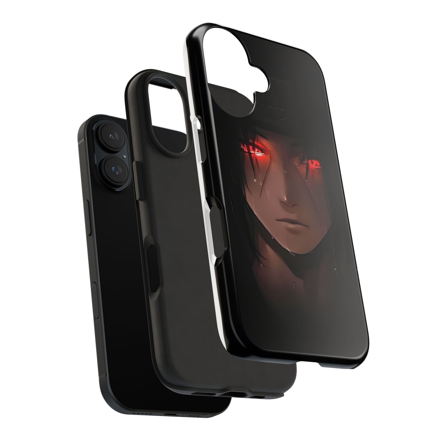 Tough Phone Case with Striking Red-Eyed Design for Anime Enthusiasts