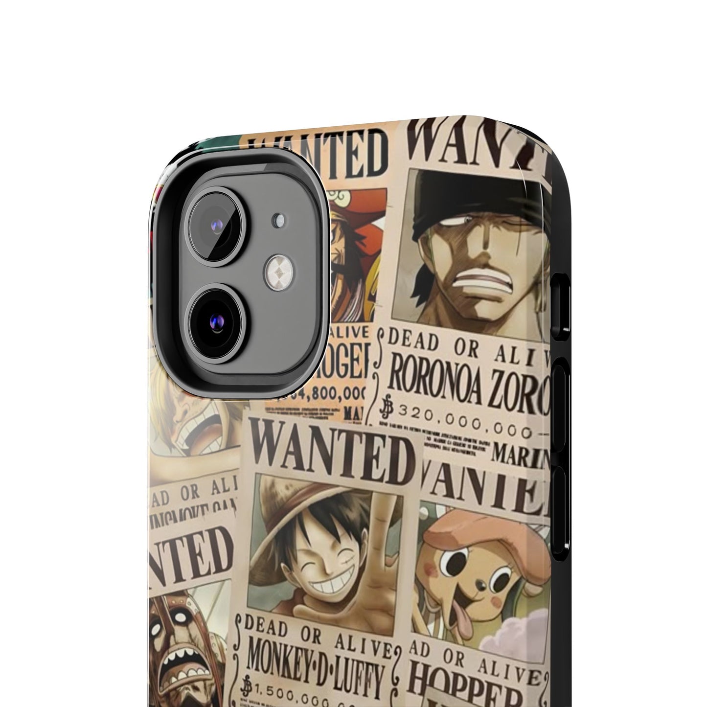 Anime-Inspired Tough Phone Case - Wanted Poster Design for One Piece Fans