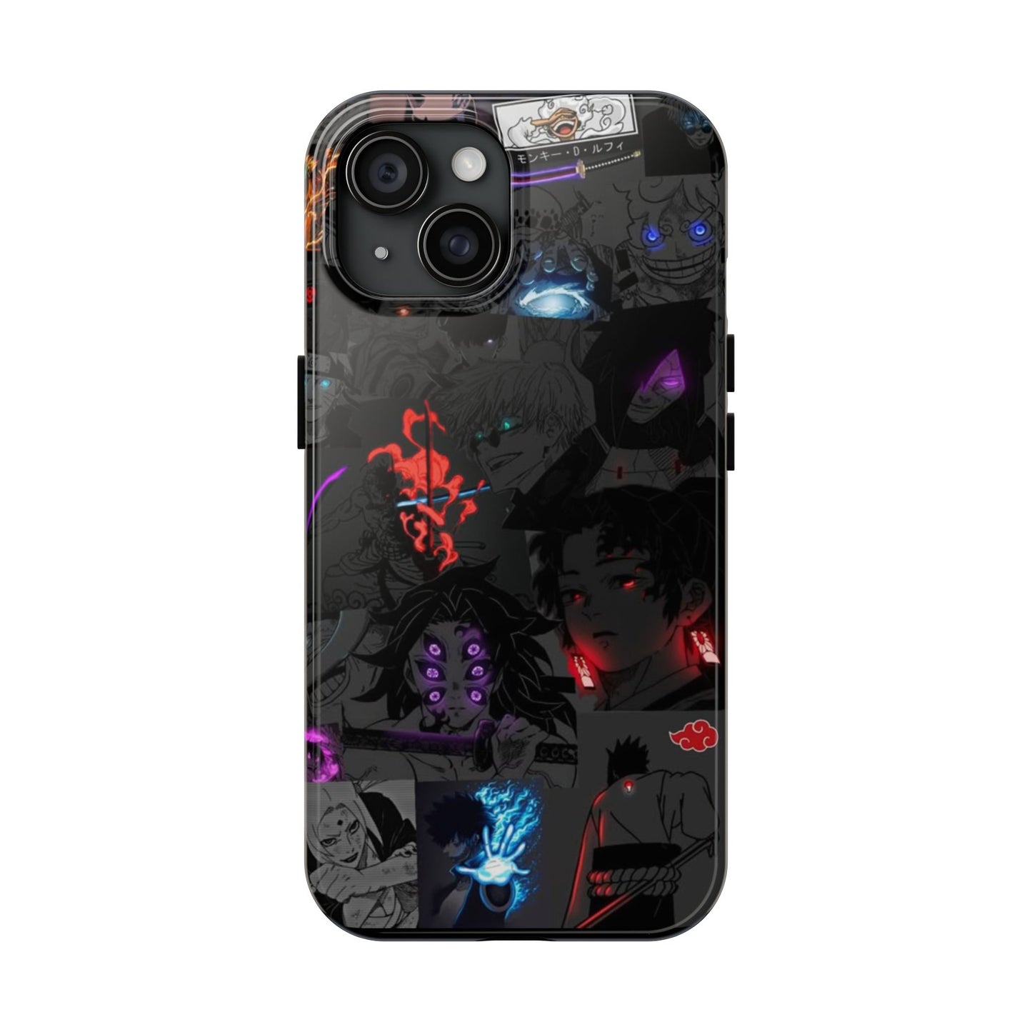 Anime-Inspired Tough Phone Case - Vibrant Collage Design for Manga Fans