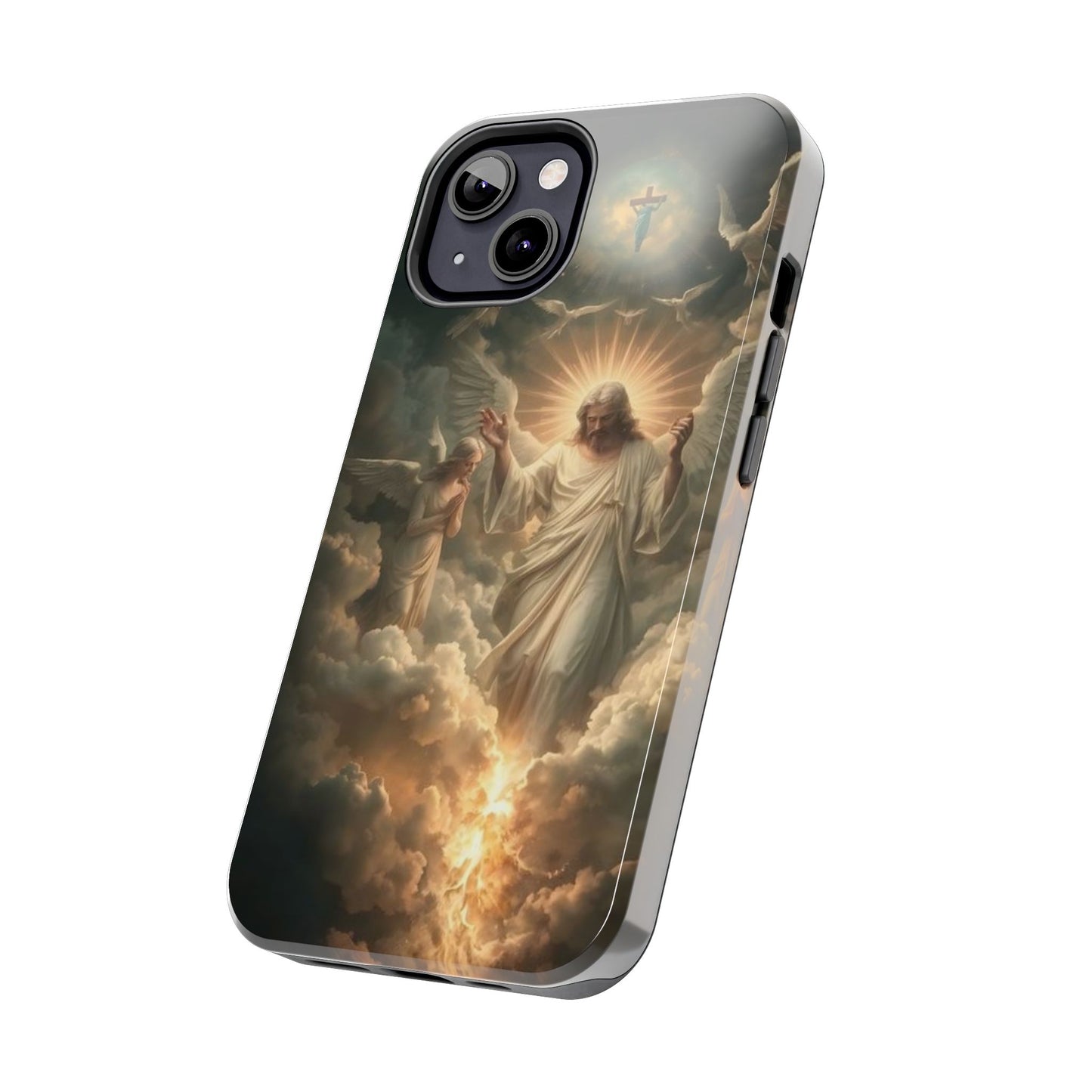 Heavenly Guardian Tough Phone Case - Faith-Inspired Design