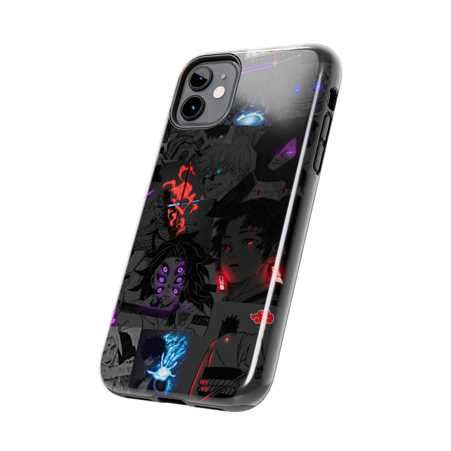 Anime-Inspired Tough Phone Case - Vibrant Collage Design for Manga Fans