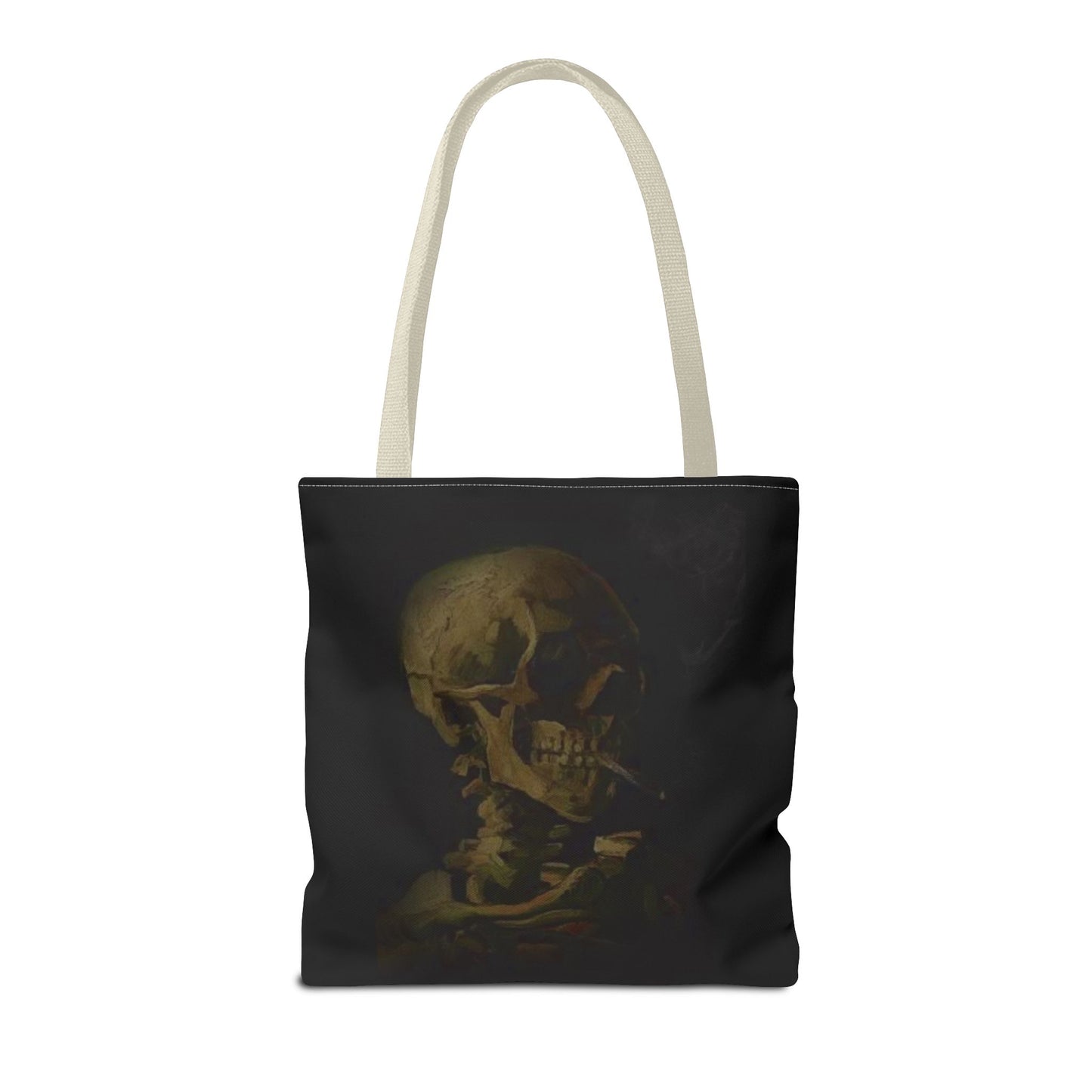 Gothic Skull Tote Bag - Dark Aesthetic Style for Halloween and Everyday Use