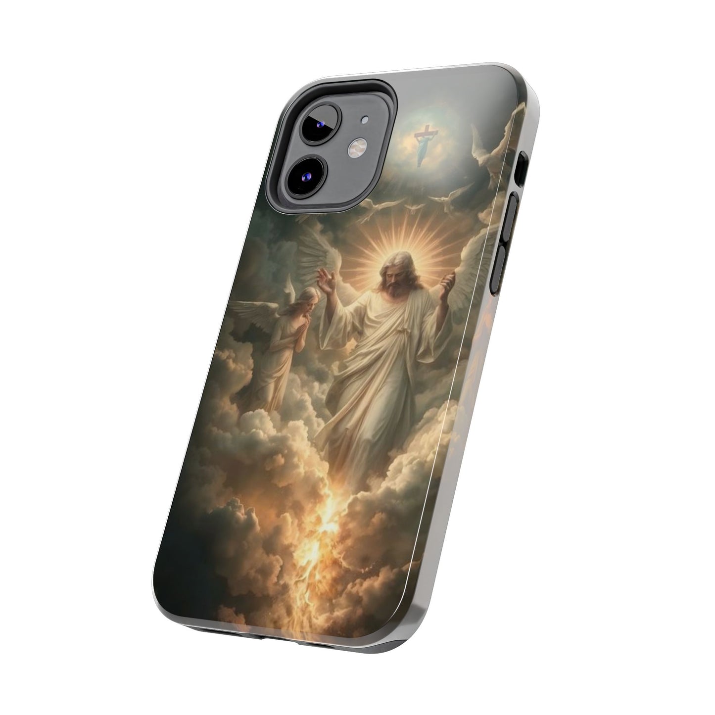 Heavenly Guardian Tough Phone Case - Faith-Inspired Design