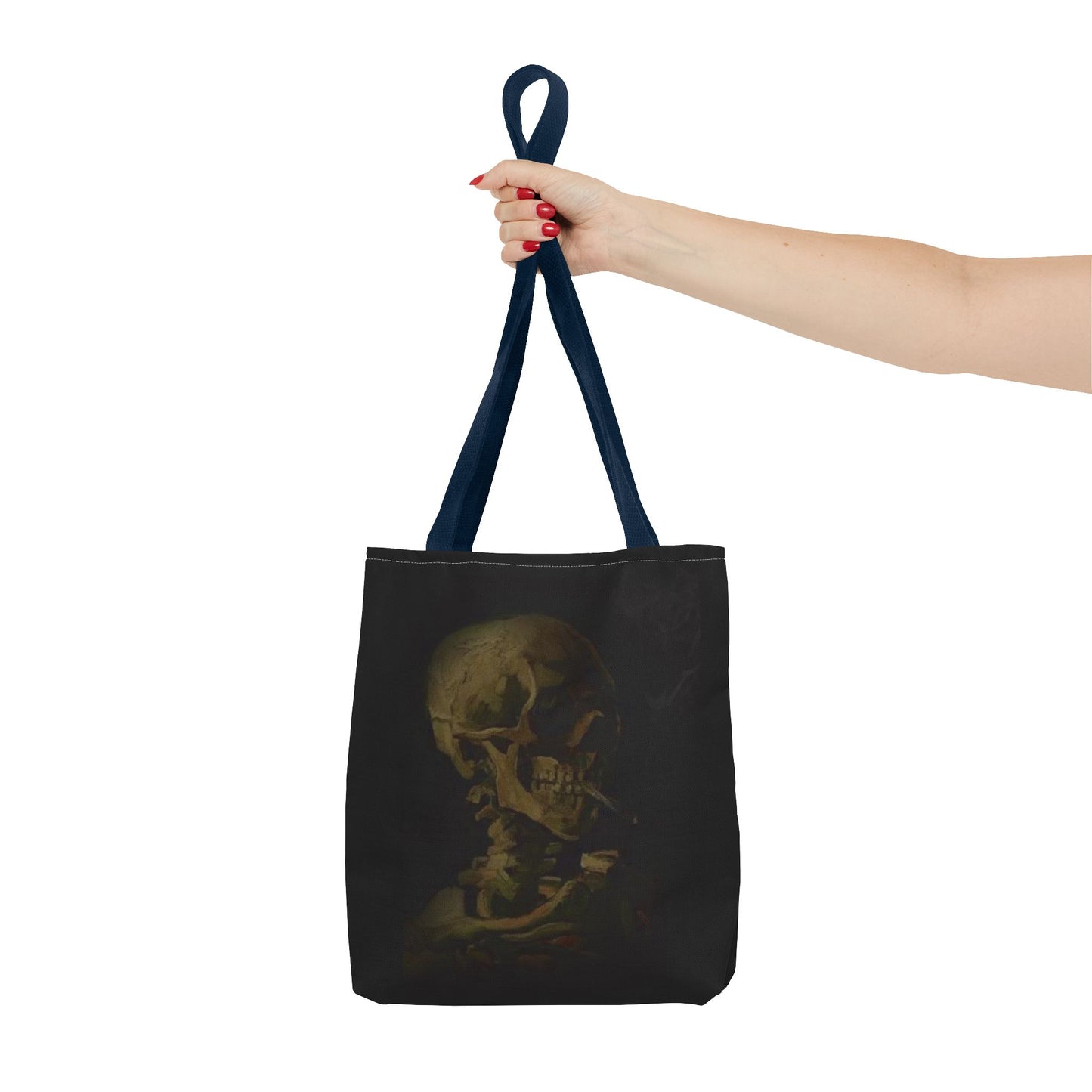 Gothic Skull Tote Bag - Dark Aesthetic Style for Halloween and Everyday Use
