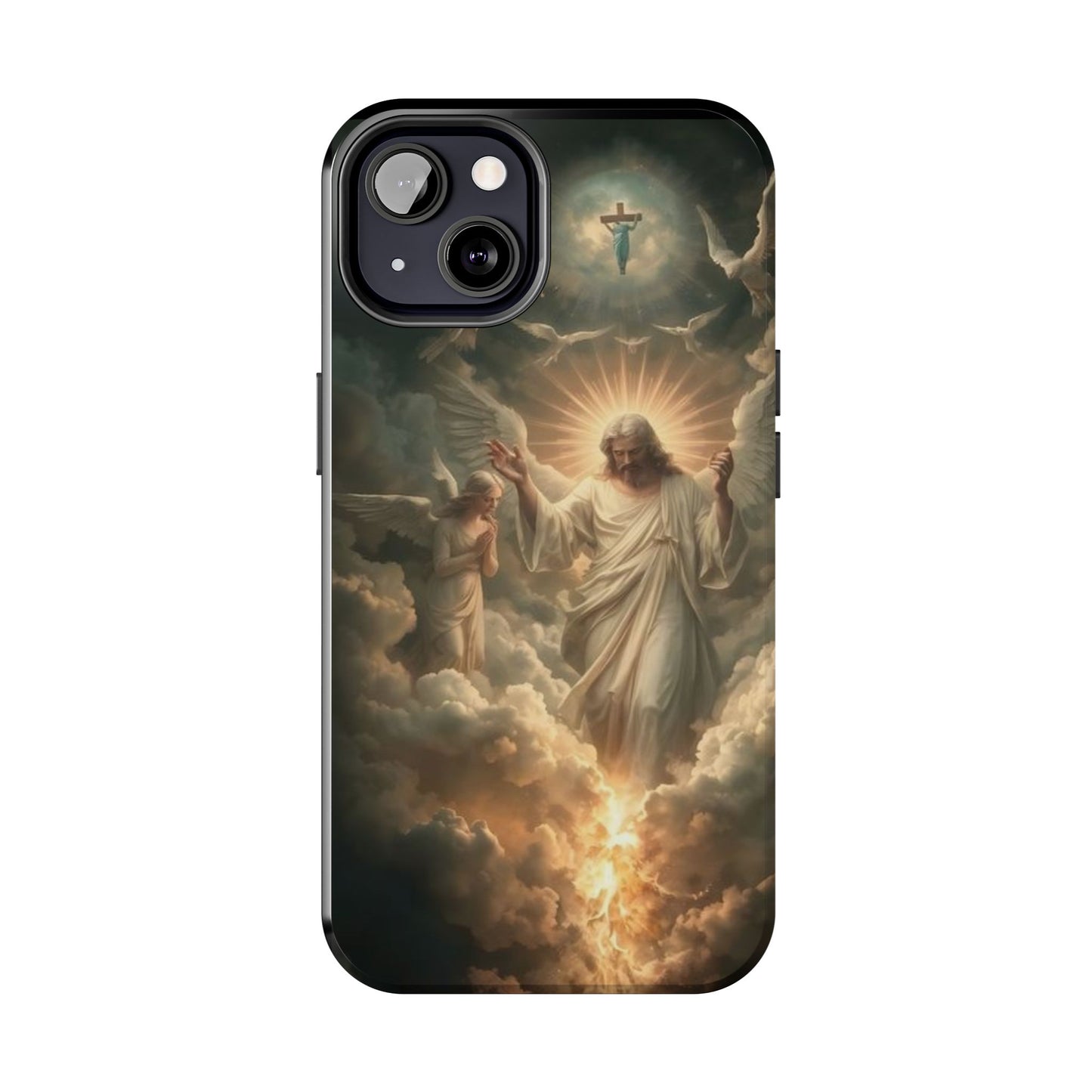 Heavenly Guardian Tough Phone Case - Faith-Inspired Design