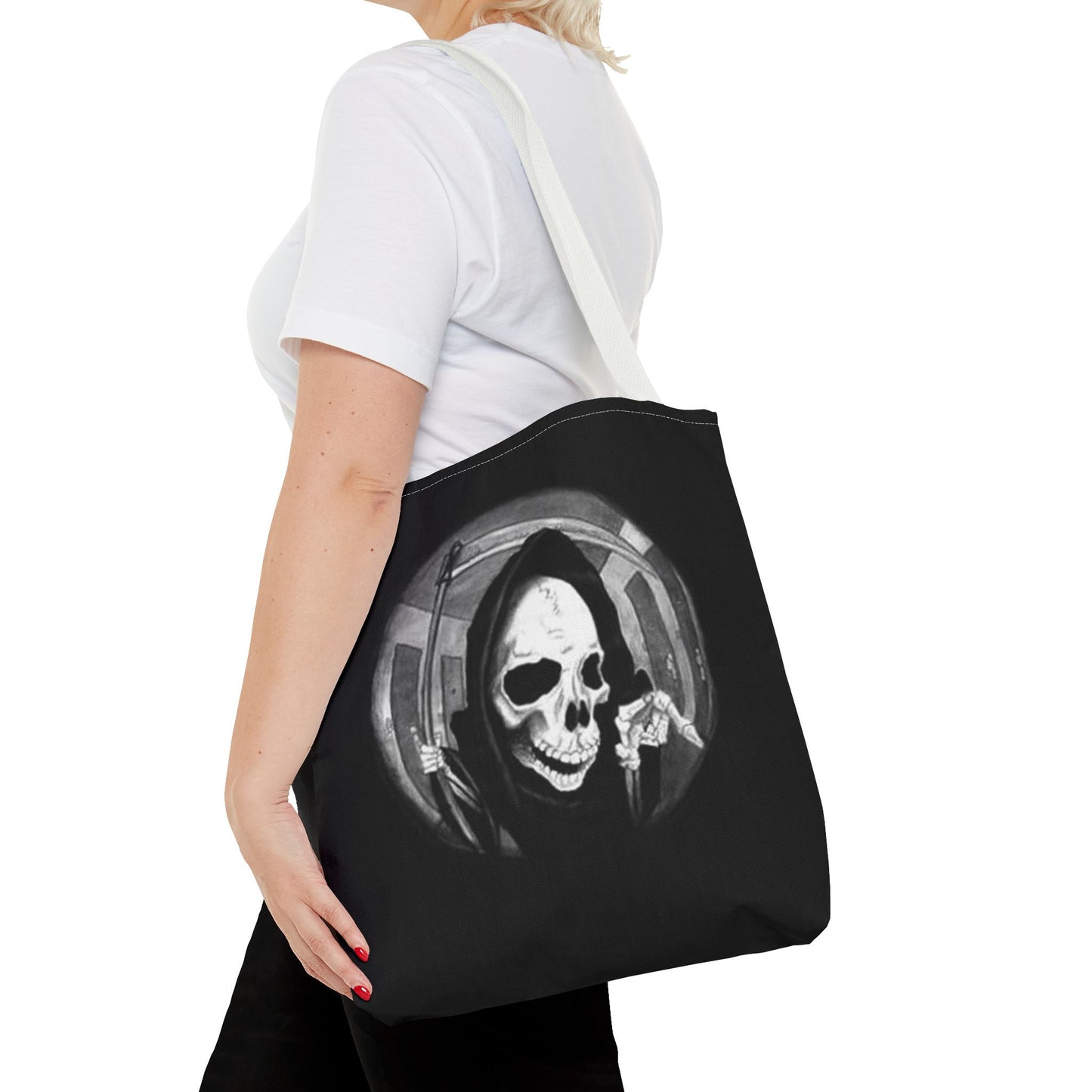 Gothic Skull Tote Bag - Perfect for Halloween and Everyday Style