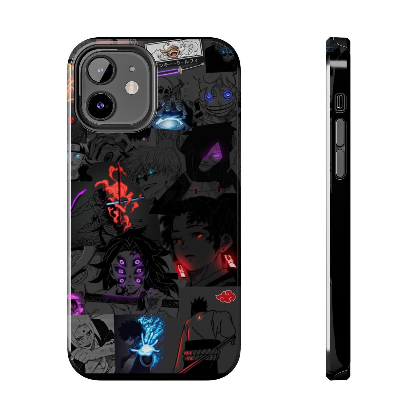 Anime-Inspired Tough Phone Case - Vibrant Collage Design for Manga Fans
