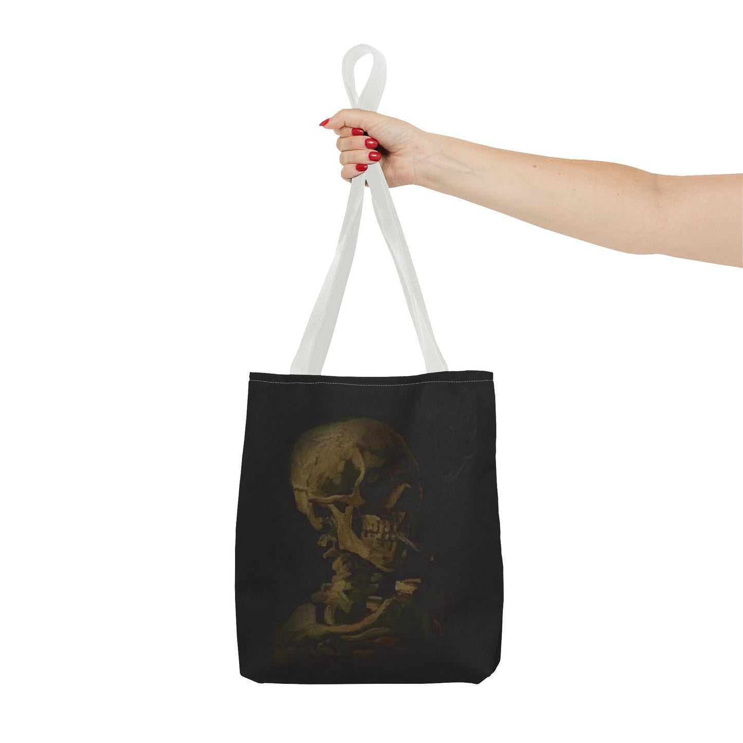 Gothic Skull Tote Bag - Dark Aesthetic Style for Halloween and Everyday Use