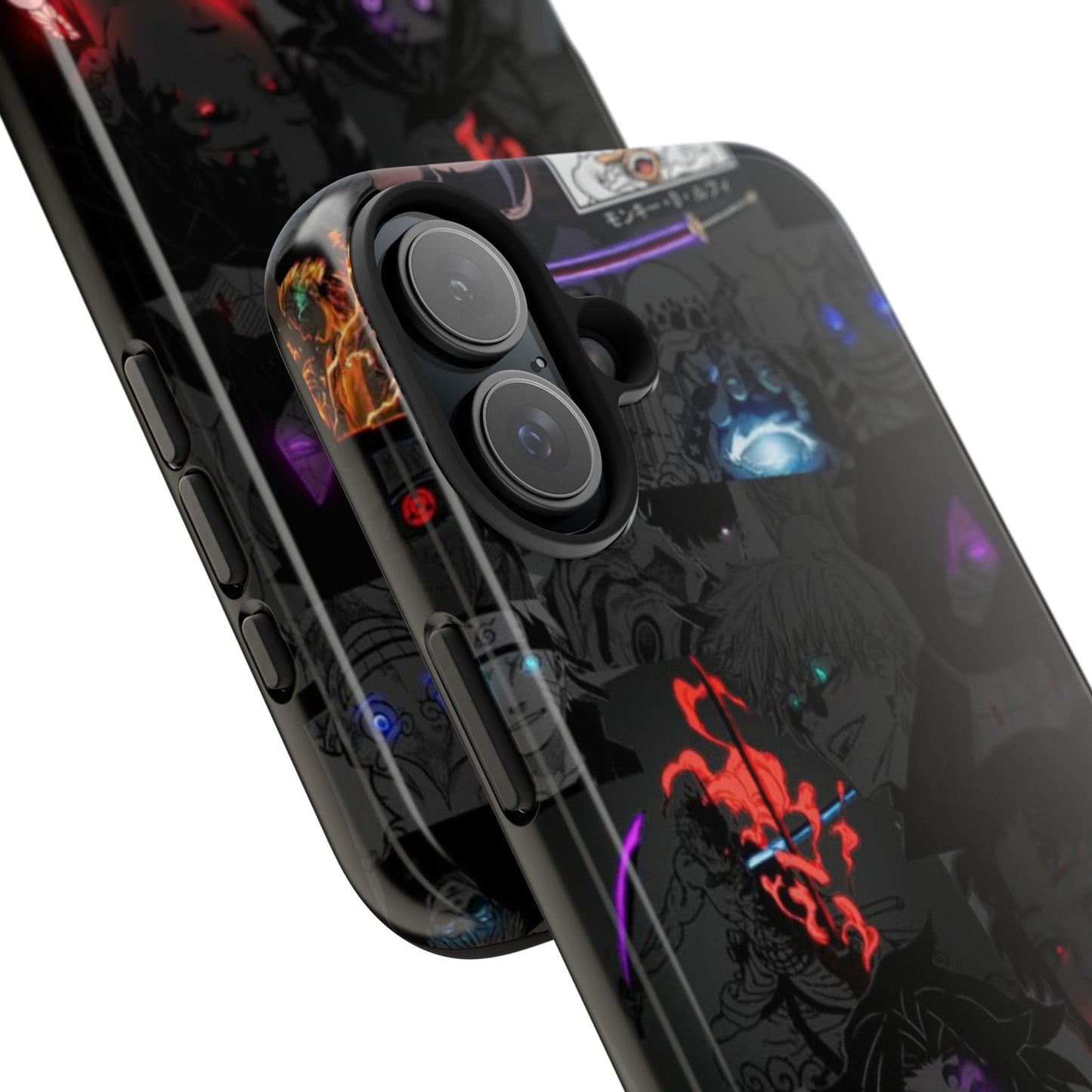 Anime-Inspired Tough Phone Case - Vibrant Collage Design for Manga Fans