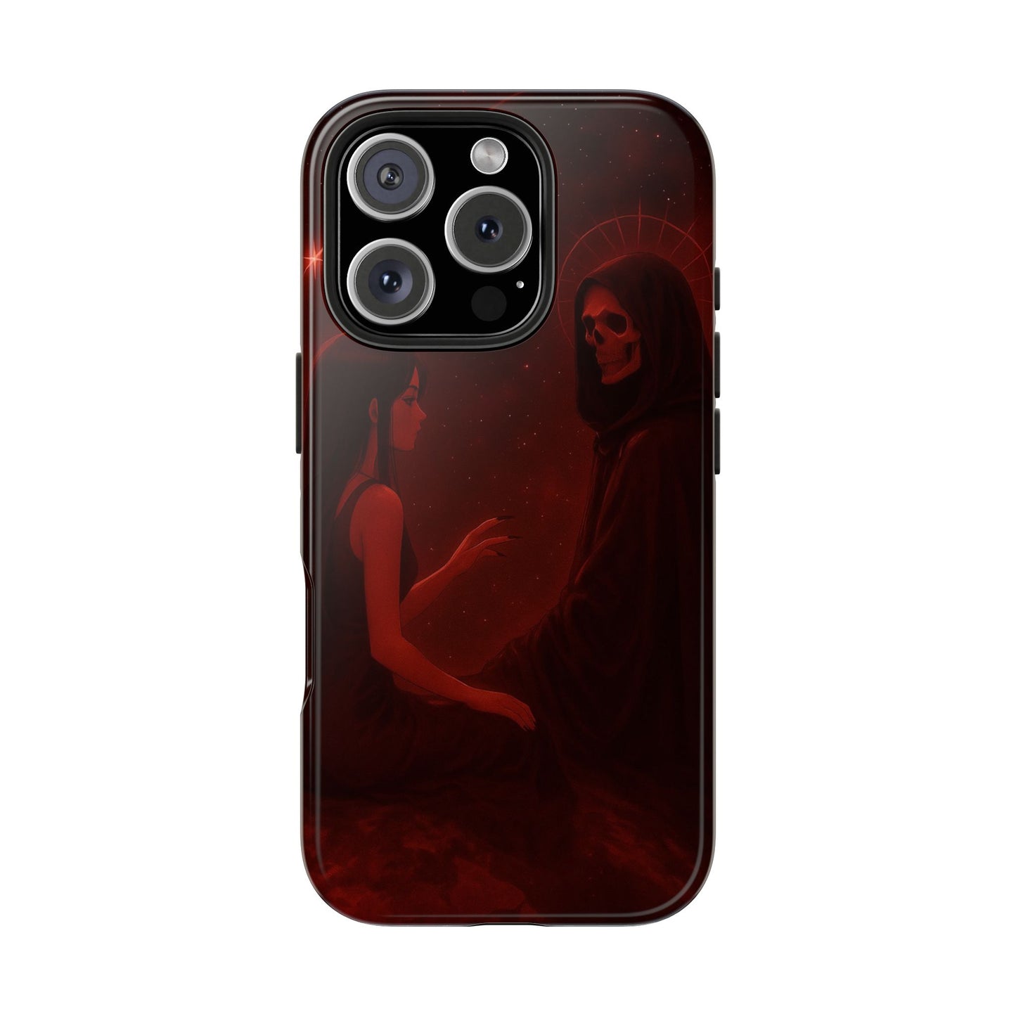 Grim Reaper Phone Case, Dark Aesthetic Tough Case, Gothic Phone Cover, Unique Phone Accessory, Perfect Gift for Halloween or Goth Lovers