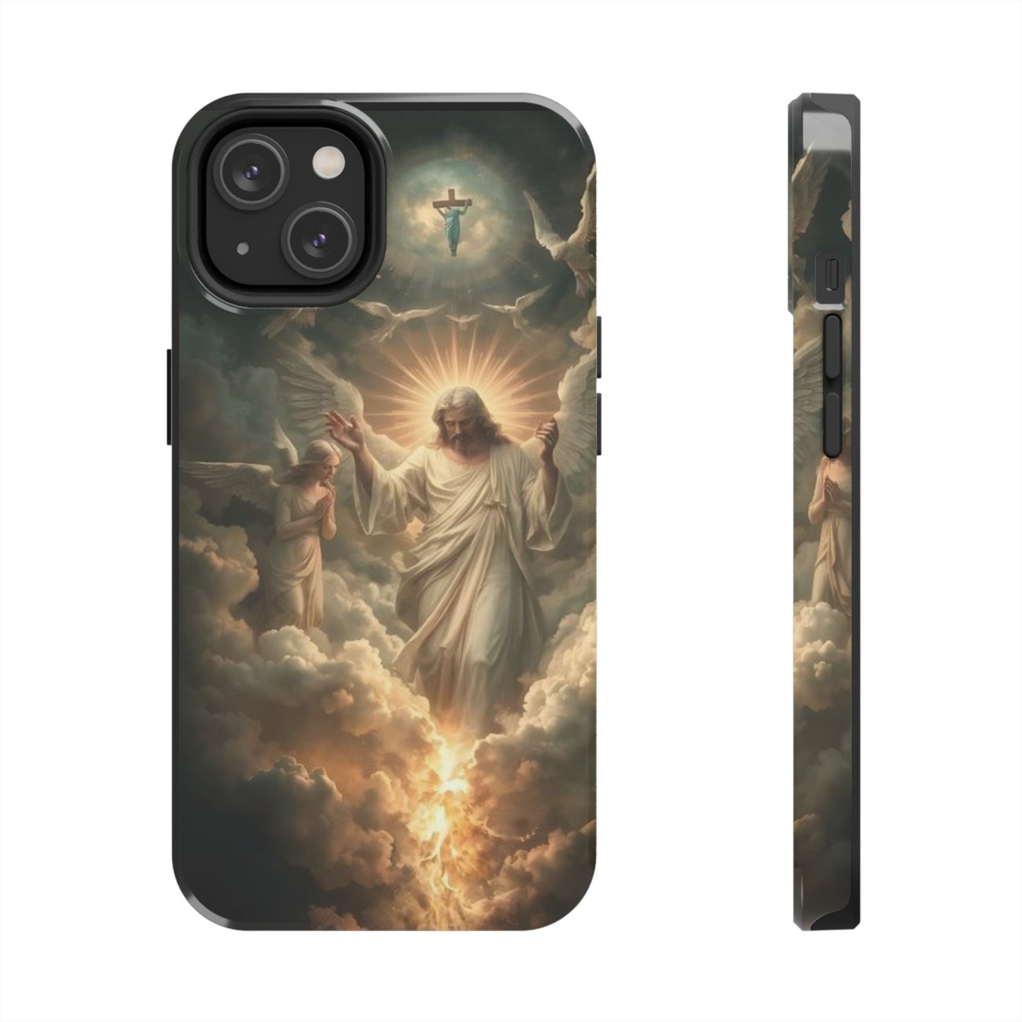 Heavenly Guardian Tough Phone Case - Faith-Inspired Design