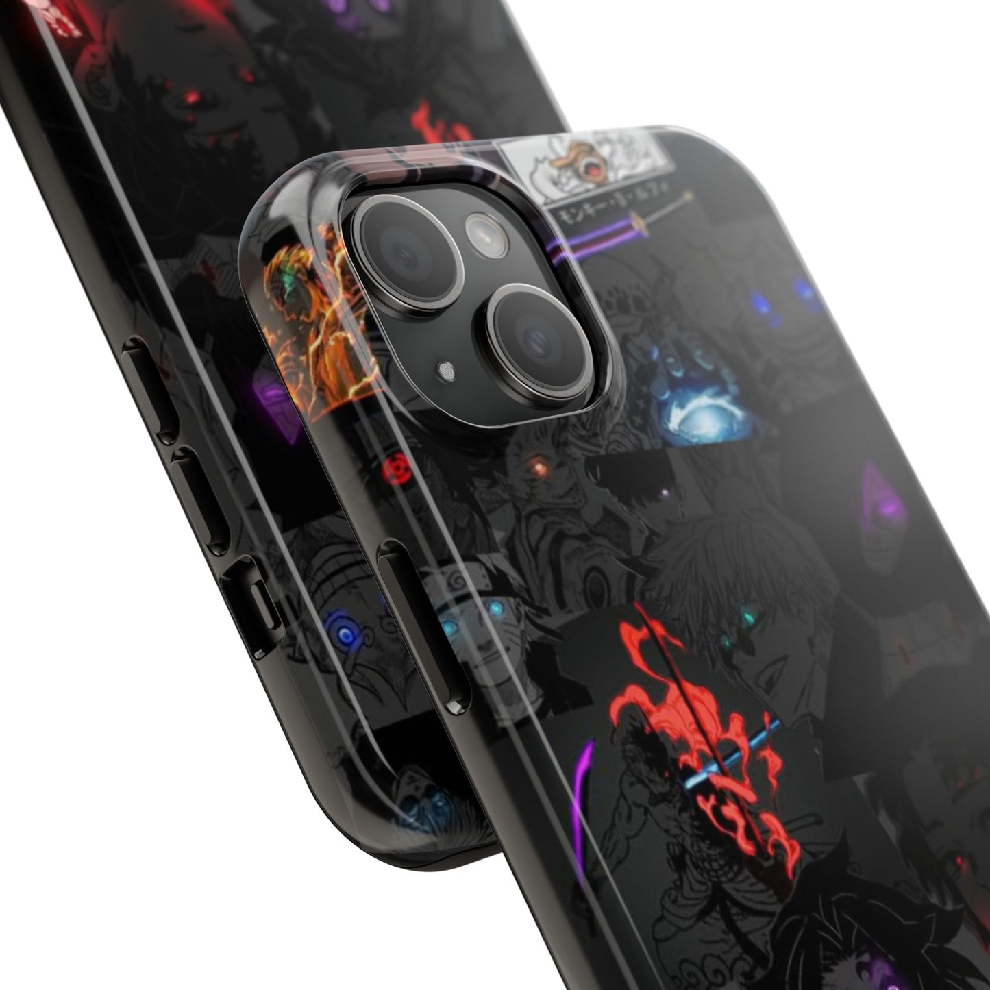 Anime-Inspired Tough Phone Case - Vibrant Collage Design for Manga Fans