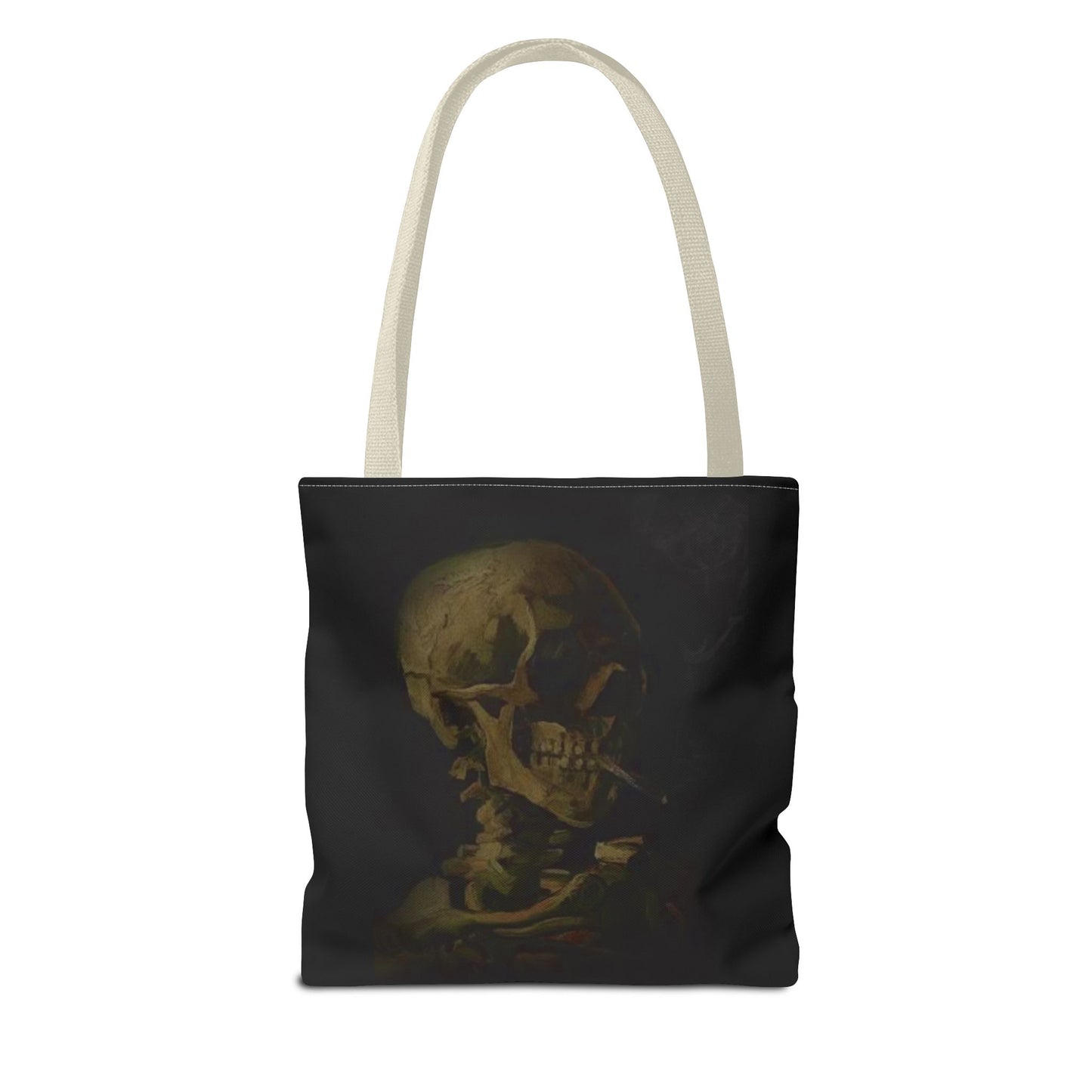 Gothic Skull Tote Bag - Dark Aesthetic Style for Halloween and Everyday Use