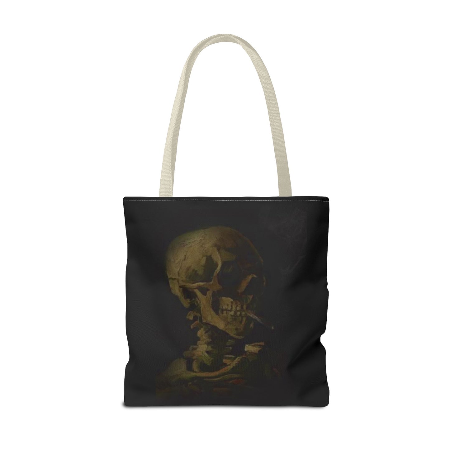 Gothic Skull Tote Bag - Dark Aesthetic Style for Halloween and Everyday Use