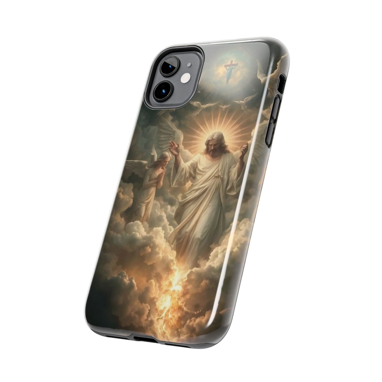 Heavenly Guardian Tough Phone Case - Faith-Inspired Design