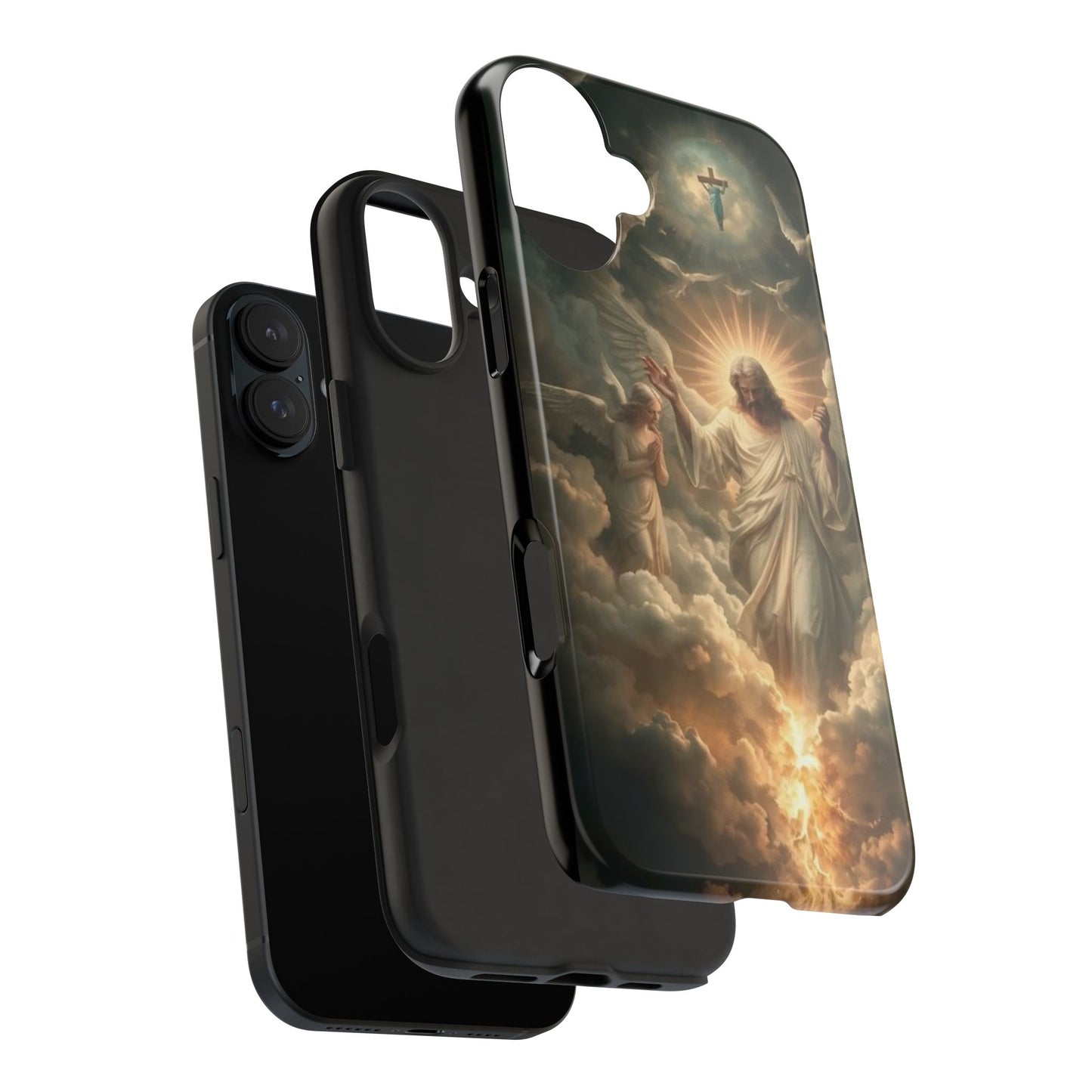 Heavenly Guardian Tough Phone Case - Faith-Inspired Design