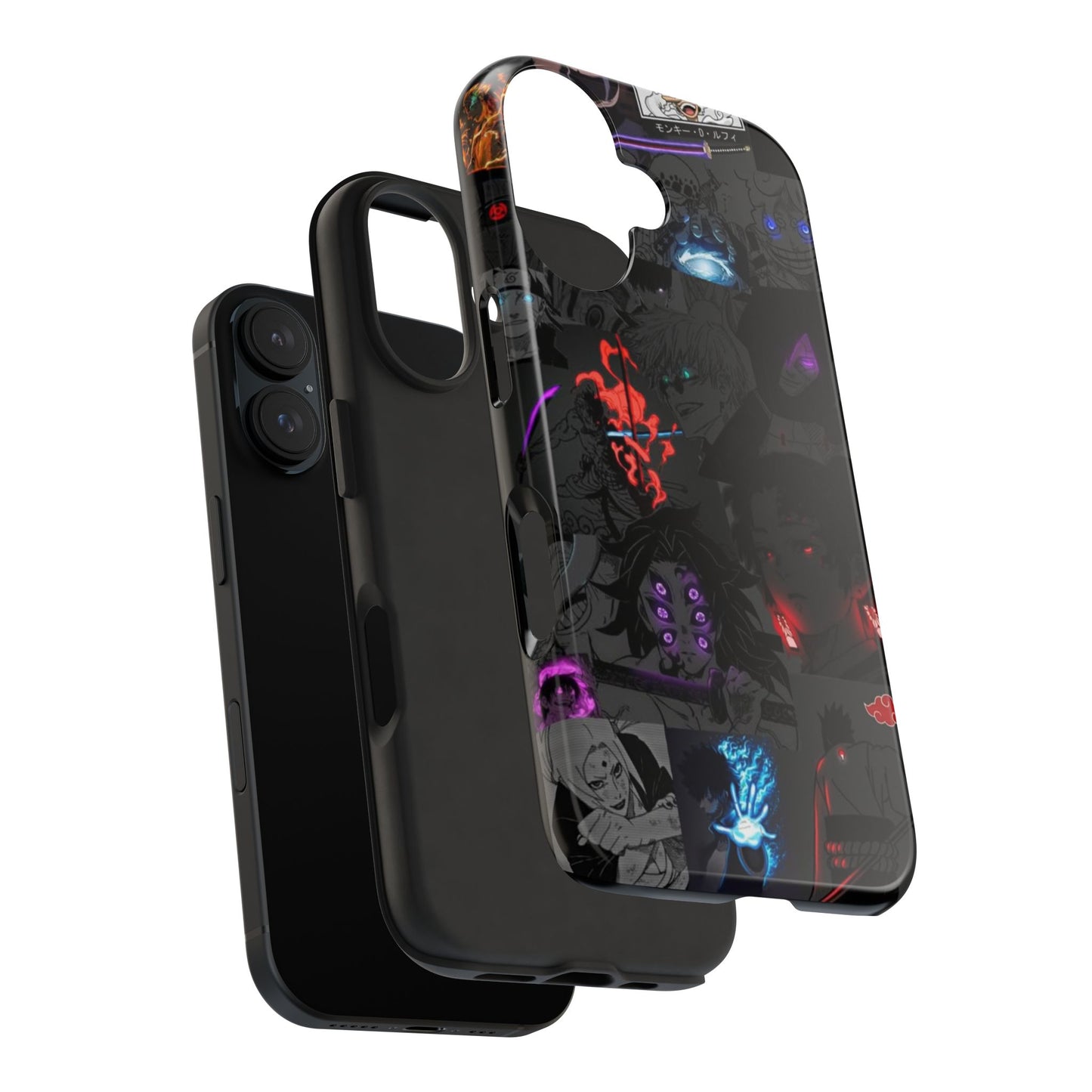 Anime-Inspired Tough Phone Case - Vibrant Collage Design for Manga Fans