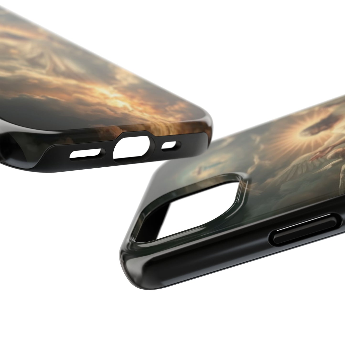Heavenly Guardian Tough Phone Case - Faith-Inspired Design
