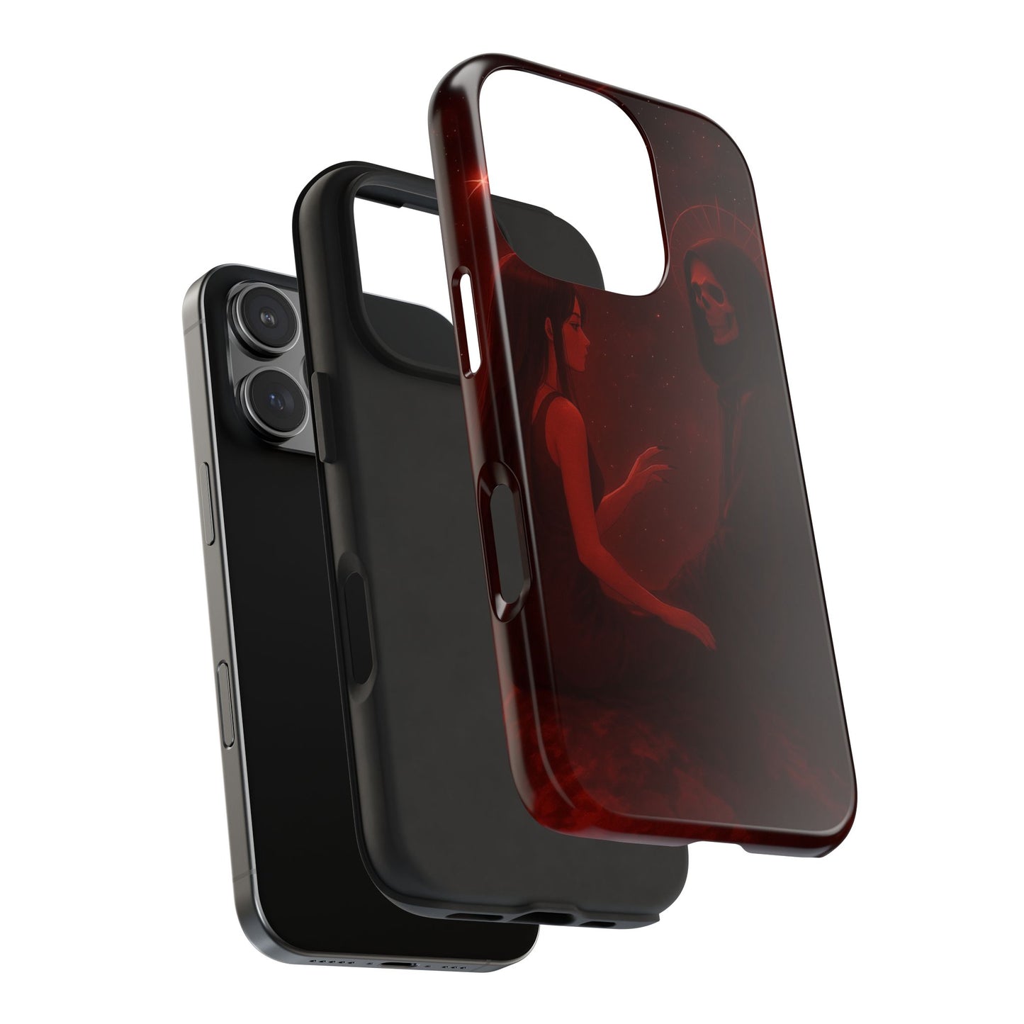Grim Reaper Phone Case, Dark Aesthetic Tough Case, Gothic Phone Cover, Unique Phone Accessory, Perfect Gift for Halloween or Goth Lovers