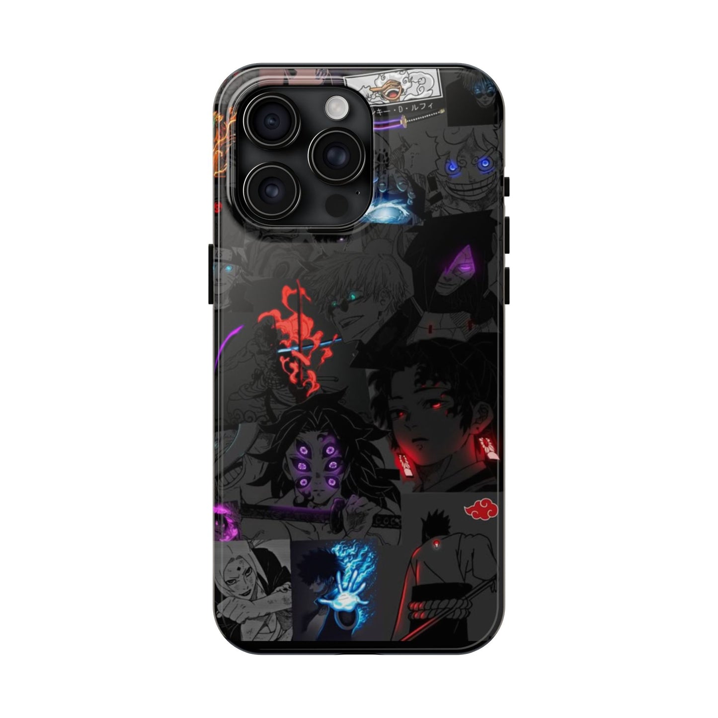 Anime-Inspired Tough Phone Case - Vibrant Collage Design for Manga Fans