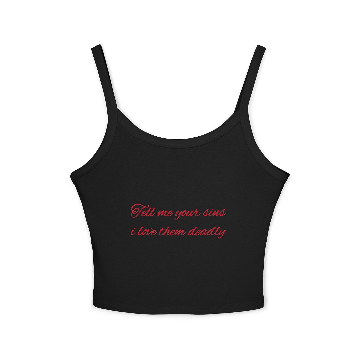 Spooky Vintage Women's Spaghetti Strap Tank Top, Halloween Top, Festival Wear, Summer Outfit, Edgy Fashion, Skull Design