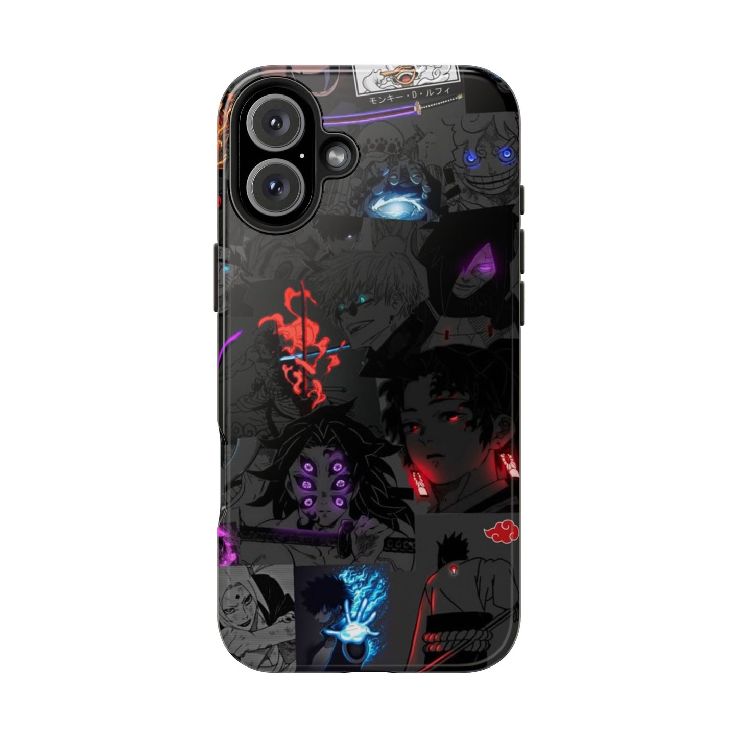 Anime-Inspired Tough Phone Case - Vibrant Collage Design for Manga Fans