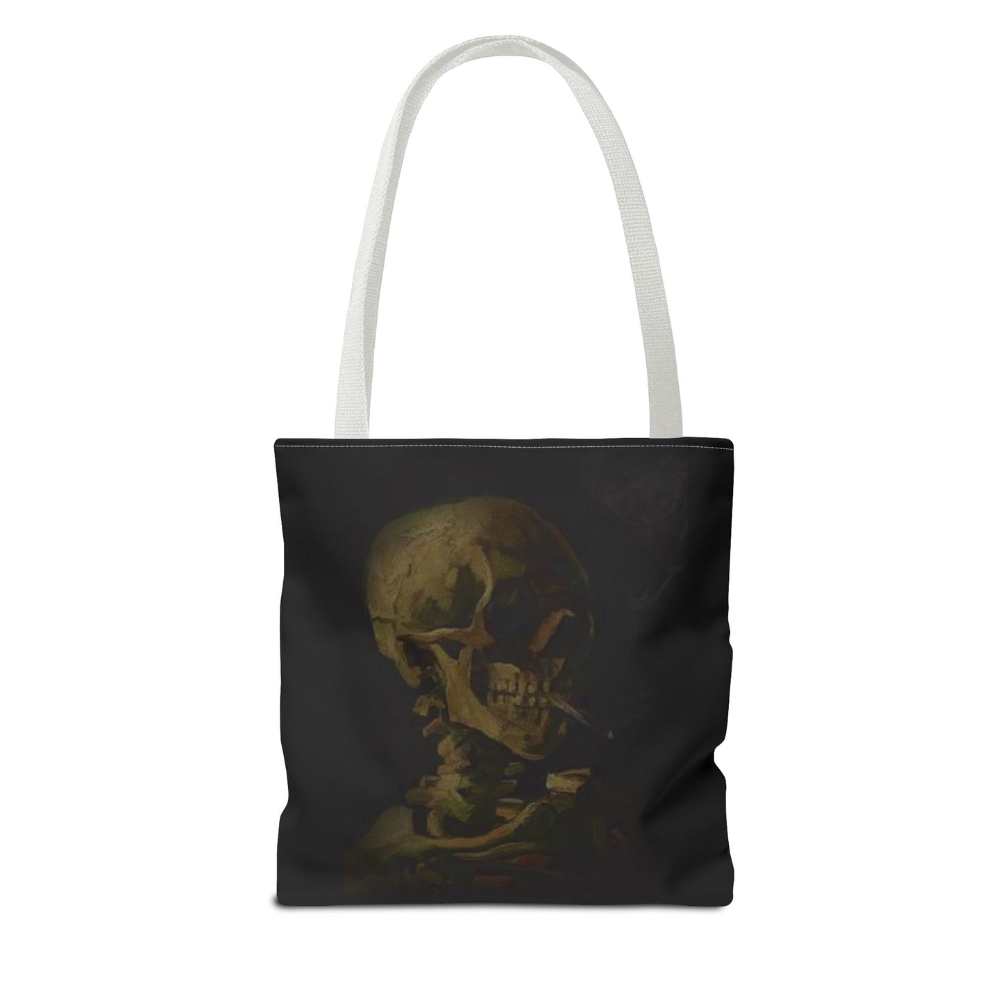 Gothic Skull Tote Bag - Dark Aesthetic Style for Halloween and Everyday Use