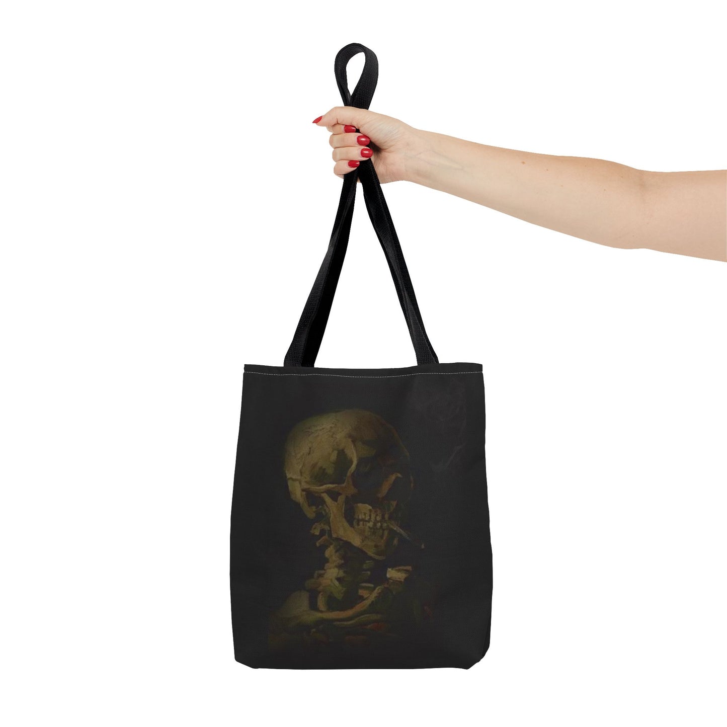 Gothic Skull Tote Bag - Dark Aesthetic Style for Halloween and Everyday Use