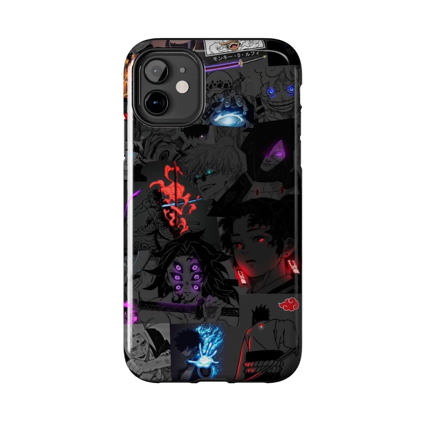 Anime-Inspired Tough Phone Case - Vibrant Collage Design for Manga Fans