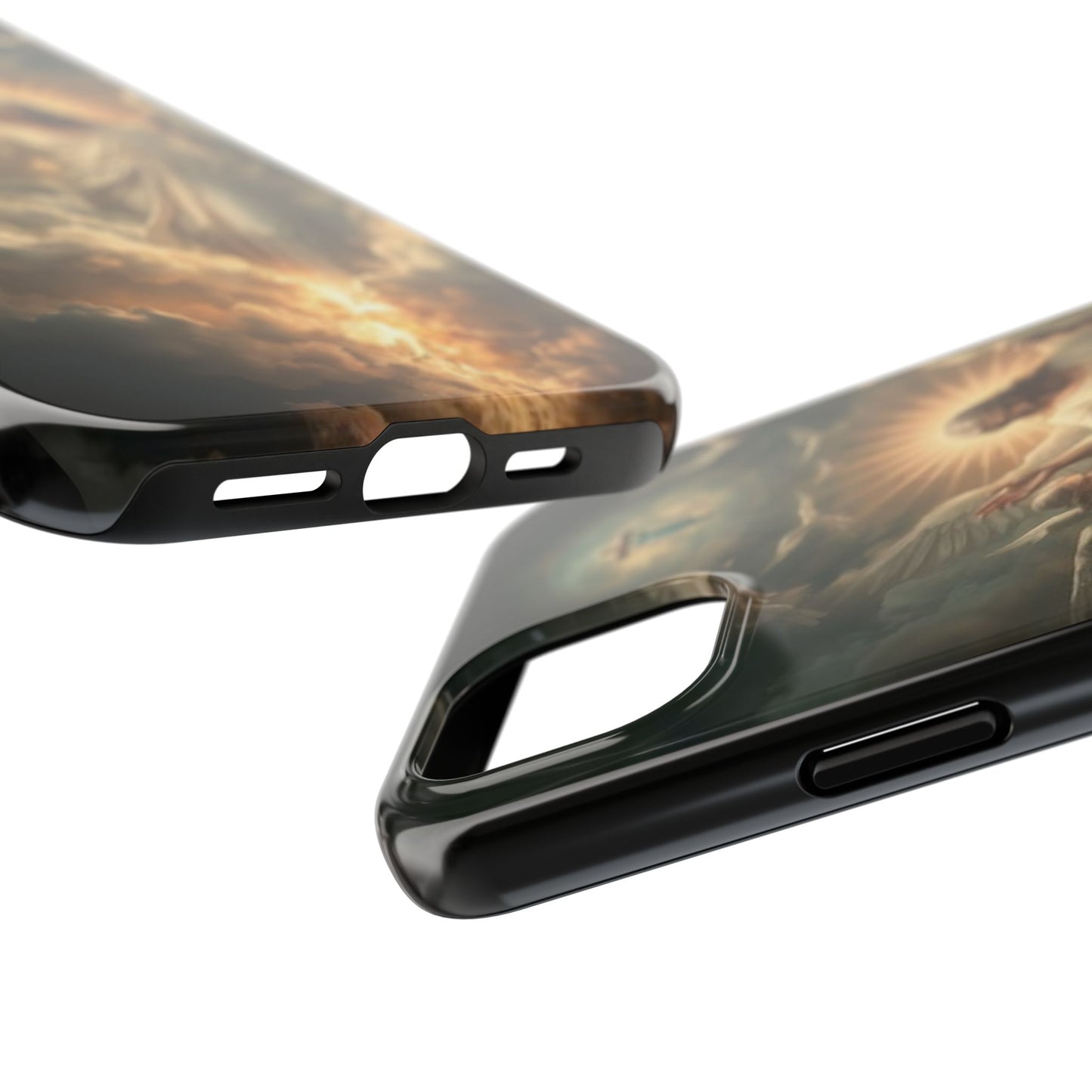 Heavenly Guardian Tough Phone Case - Faith-Inspired Design