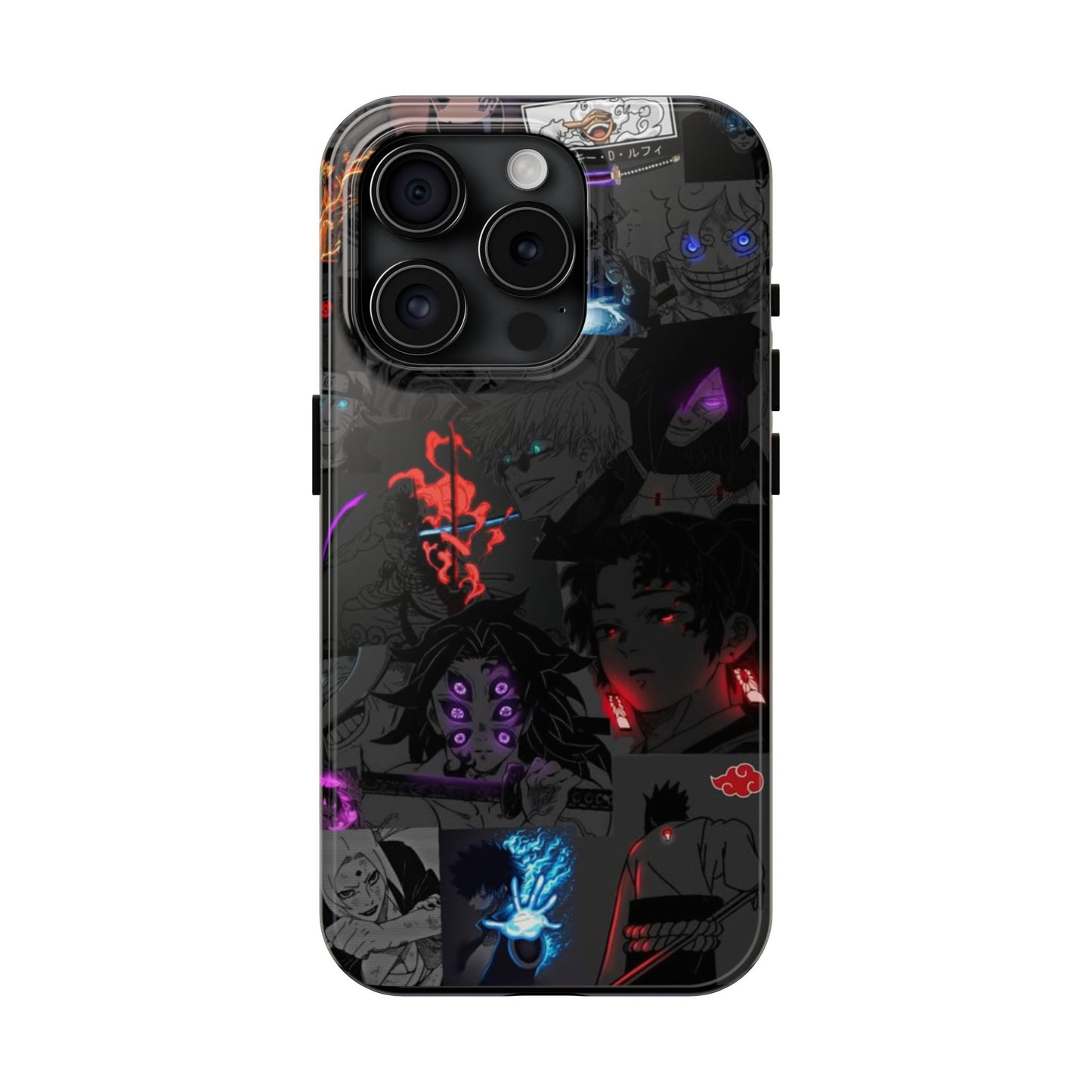 Anime-Inspired Tough Phone Case - Vibrant Collage Design for Manga Fans