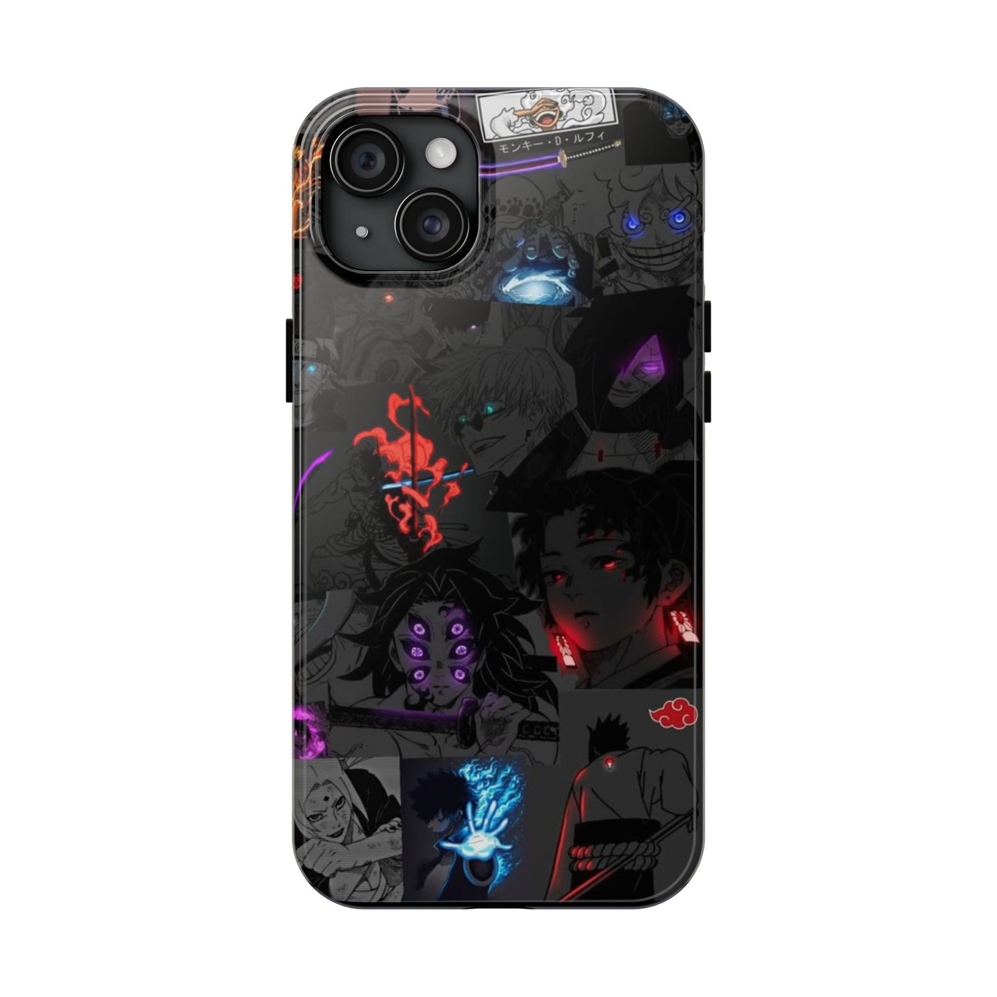 Anime-Inspired Tough Phone Case - Vibrant Collage Design for Manga Fans