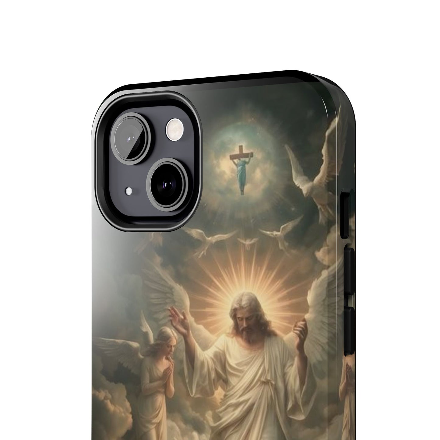Heavenly Guardian Tough Phone Case - Faith-Inspired Design