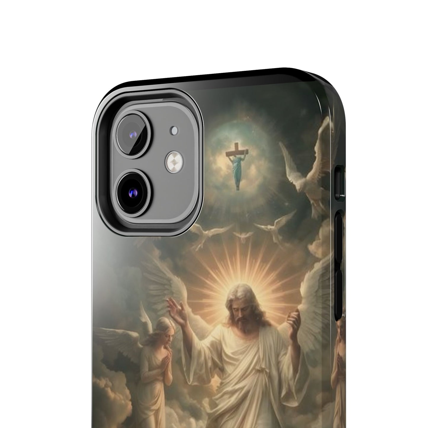 Heavenly Guardian Tough Phone Case - Faith-Inspired Design