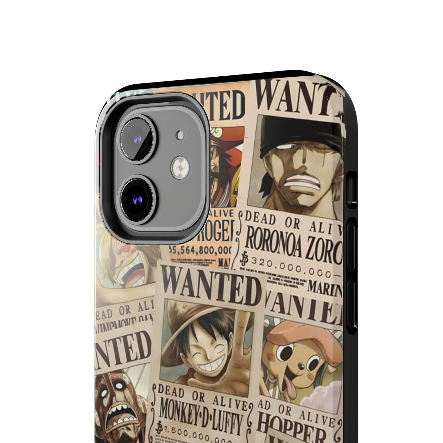 Anime-Inspired Tough Phone Case - Wanted Poster Design for One Piece Fans