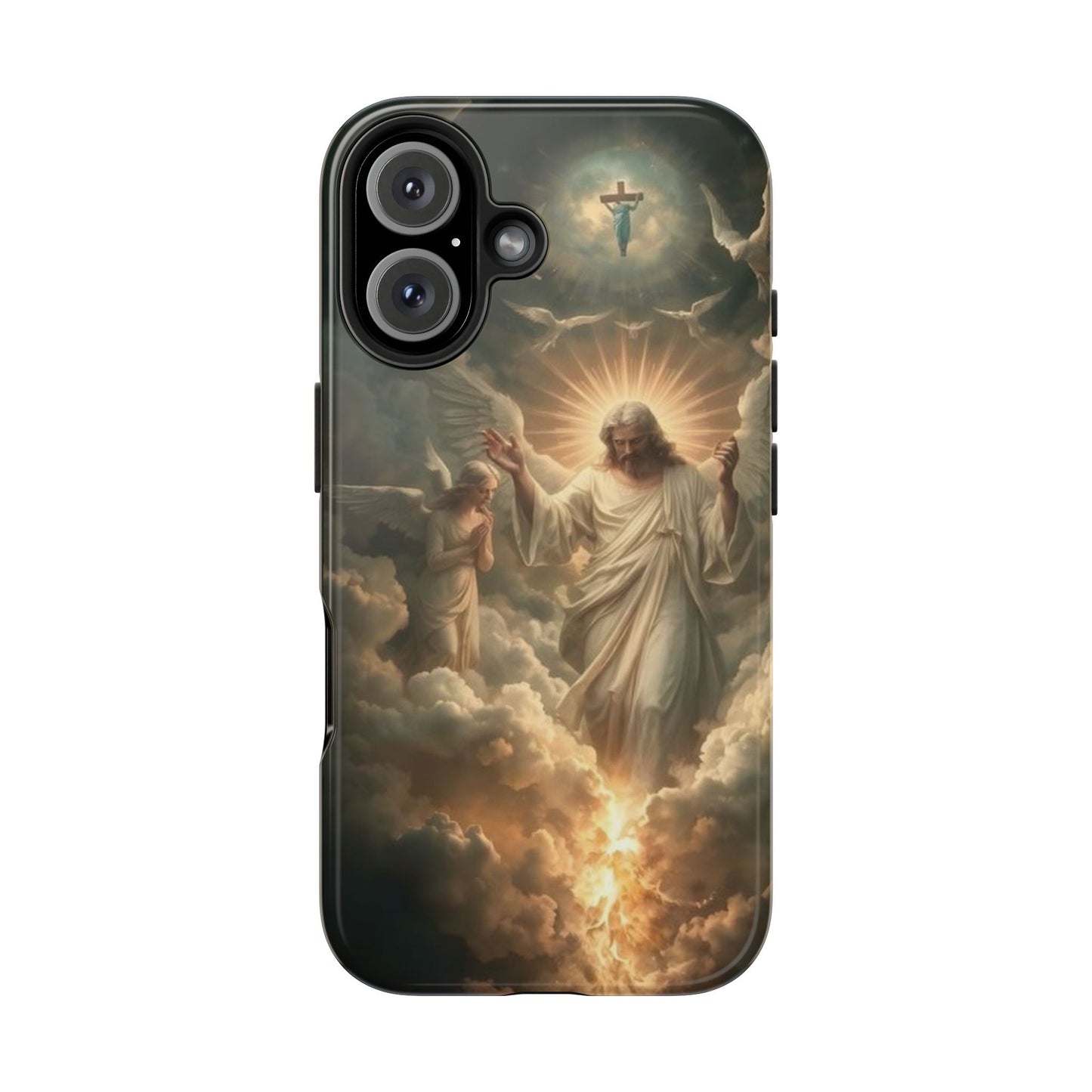Heavenly Guardian Tough Phone Case - Faith-Inspired Design