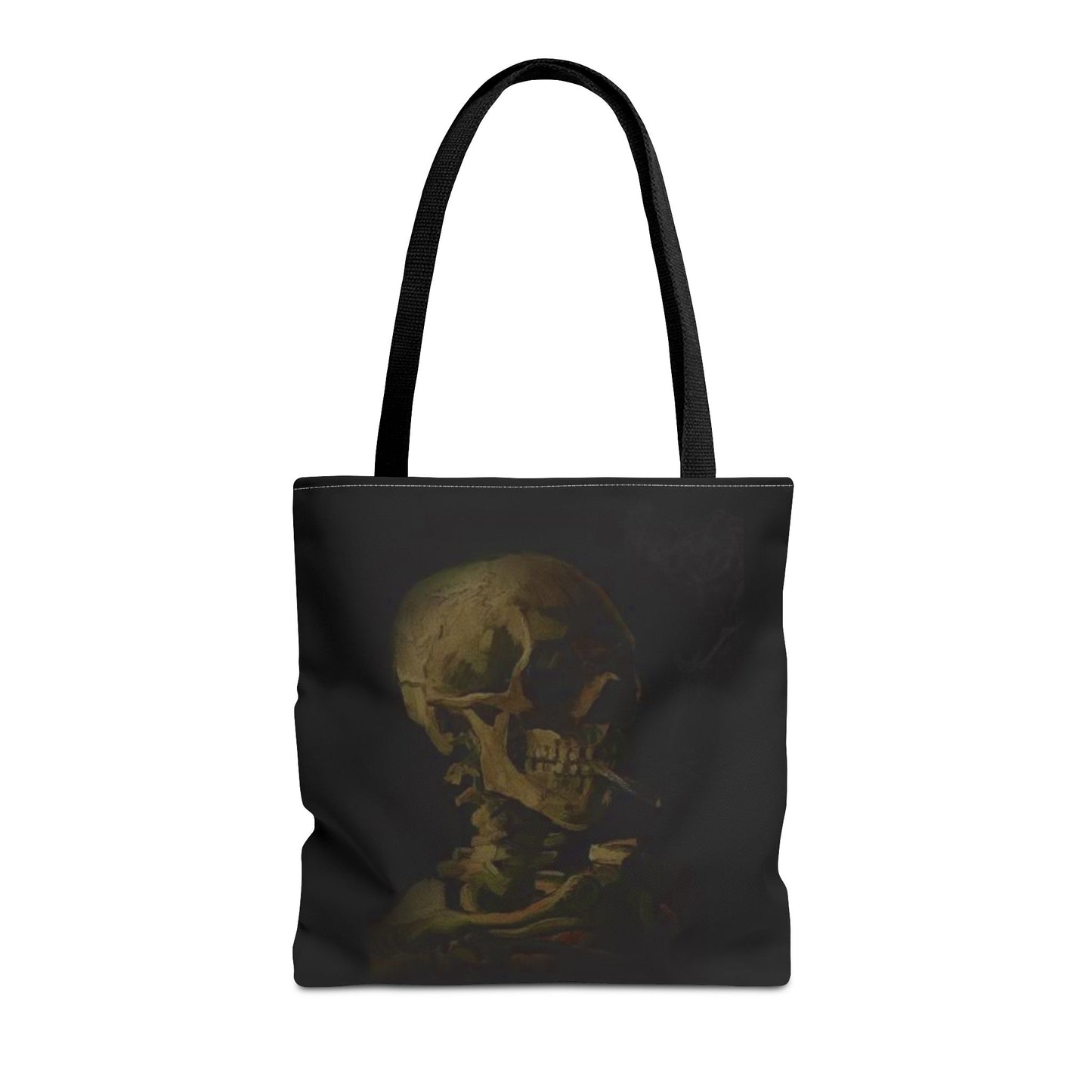 Gothic Skull Tote Bag - Dark Aesthetic Style for Halloween and Everyday Use