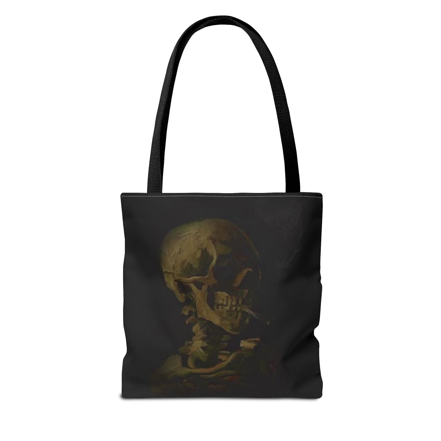Gothic Skull Tote Bag - Dark Aesthetic Style for Halloween and Everyday Use
