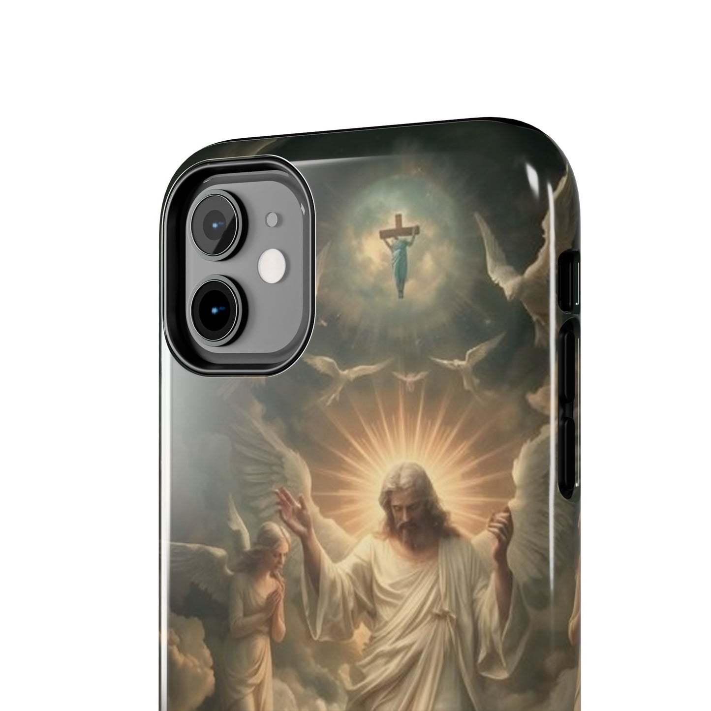 Heavenly Guardian Tough Phone Case - Faith-Inspired Design