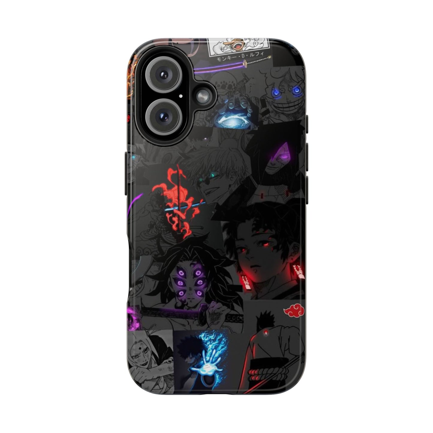 Anime-Inspired Tough Phone Case - Vibrant Collage Design for Manga Fans