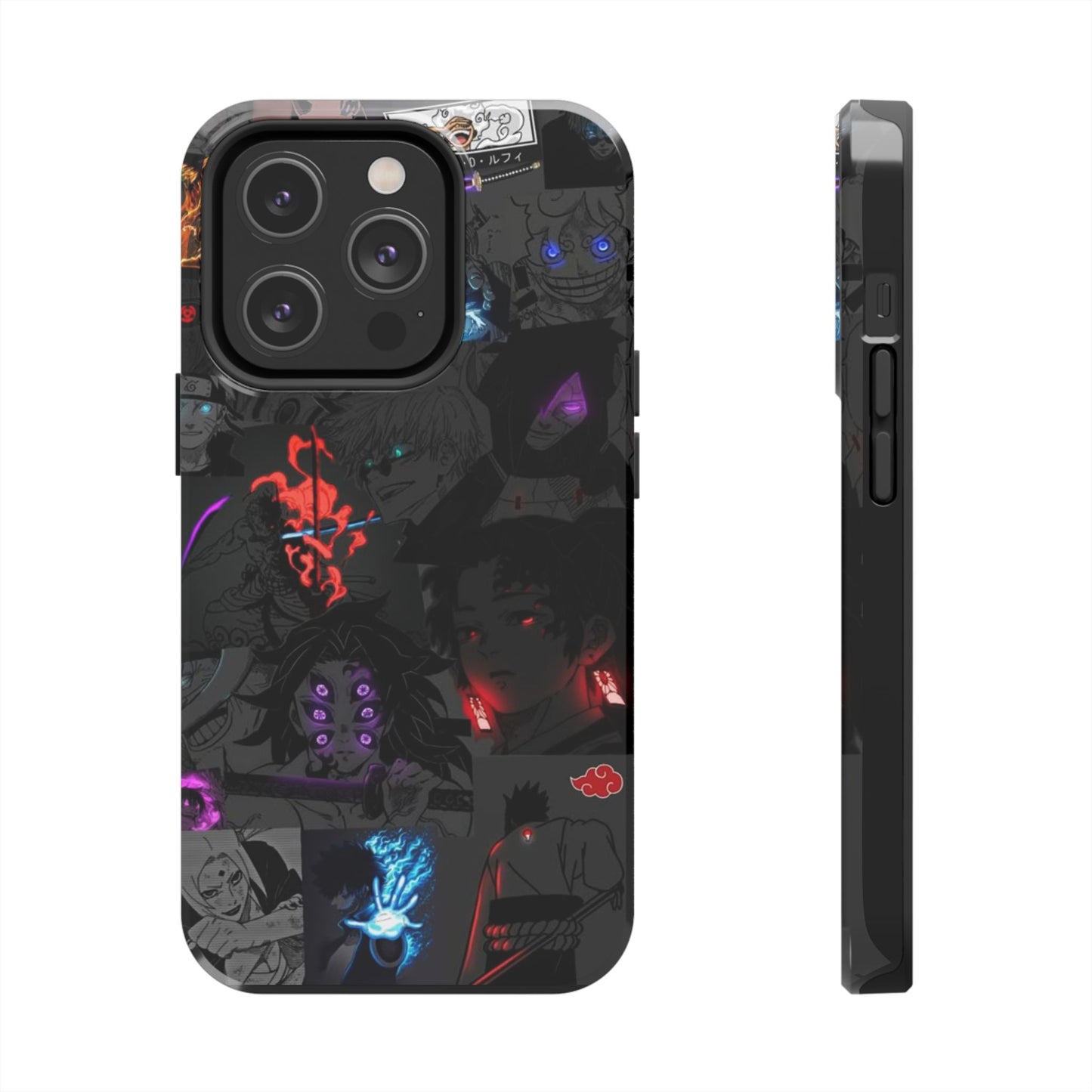 Anime-Inspired Tough Phone Case - Vibrant Collage Design for Manga Fans