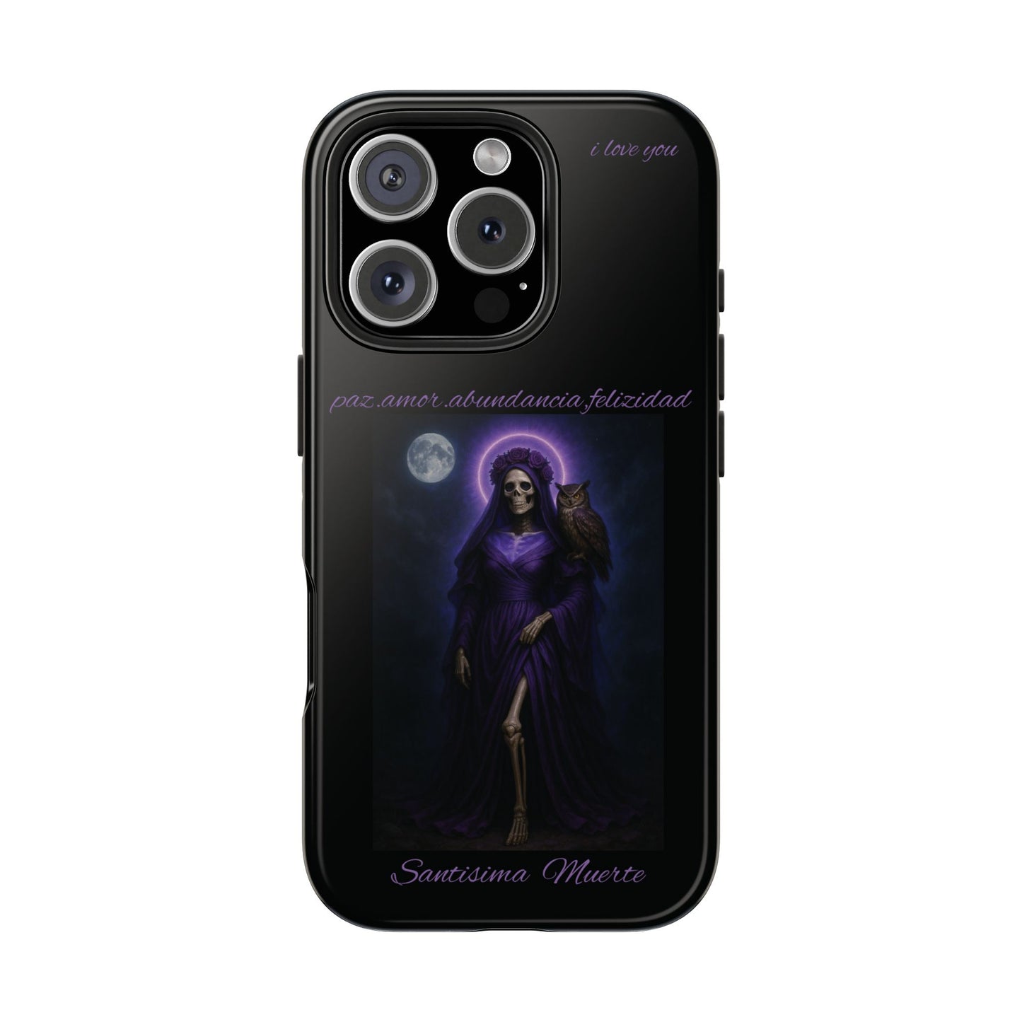 Gothic Phone Case with Spiritual Theme, Tough Phone Case, Unique Mobile Protector, Day of the Dead Gift, Artistic Phone Cover