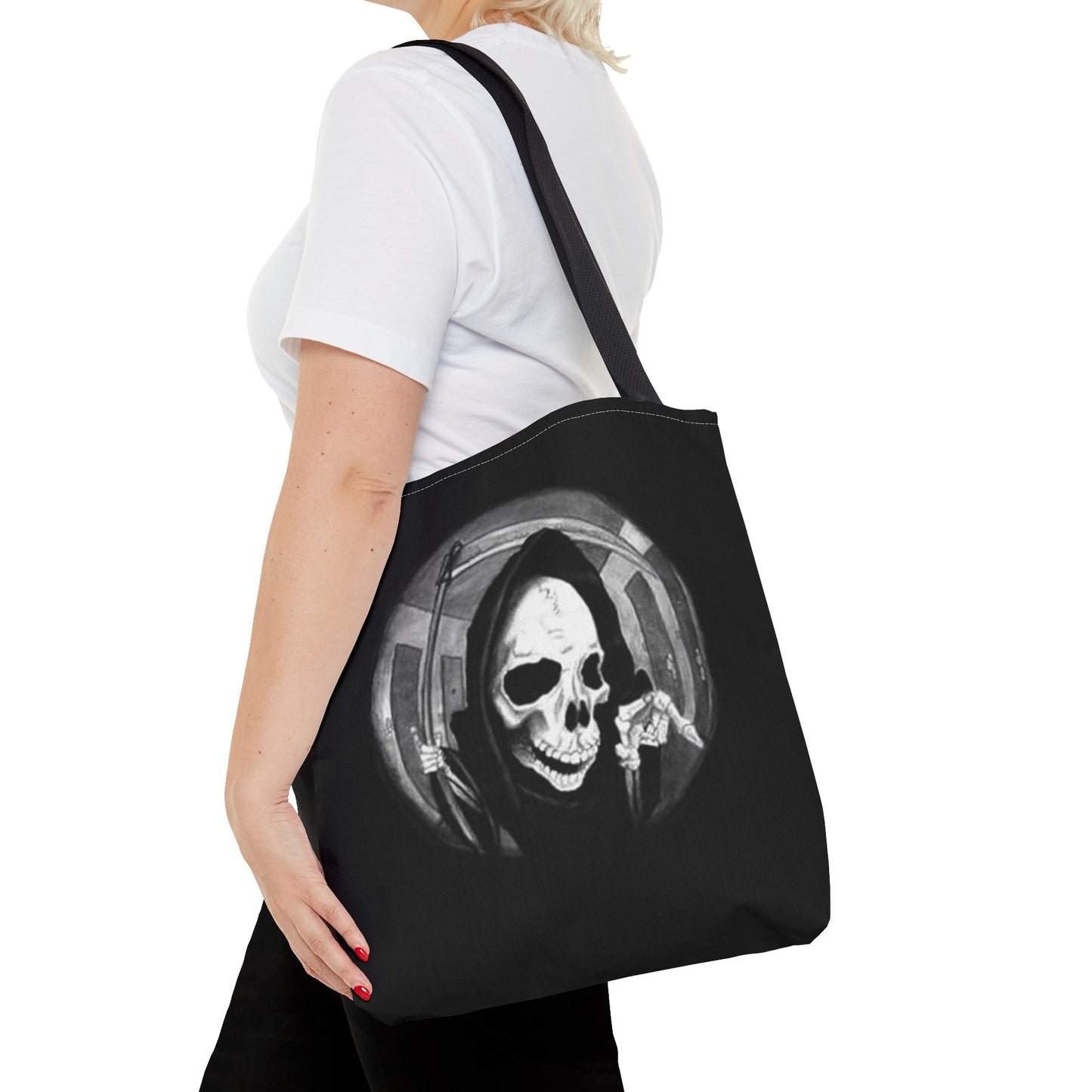 Gothic Skull Tote Bag - Perfect for Halloween and Everyday Style