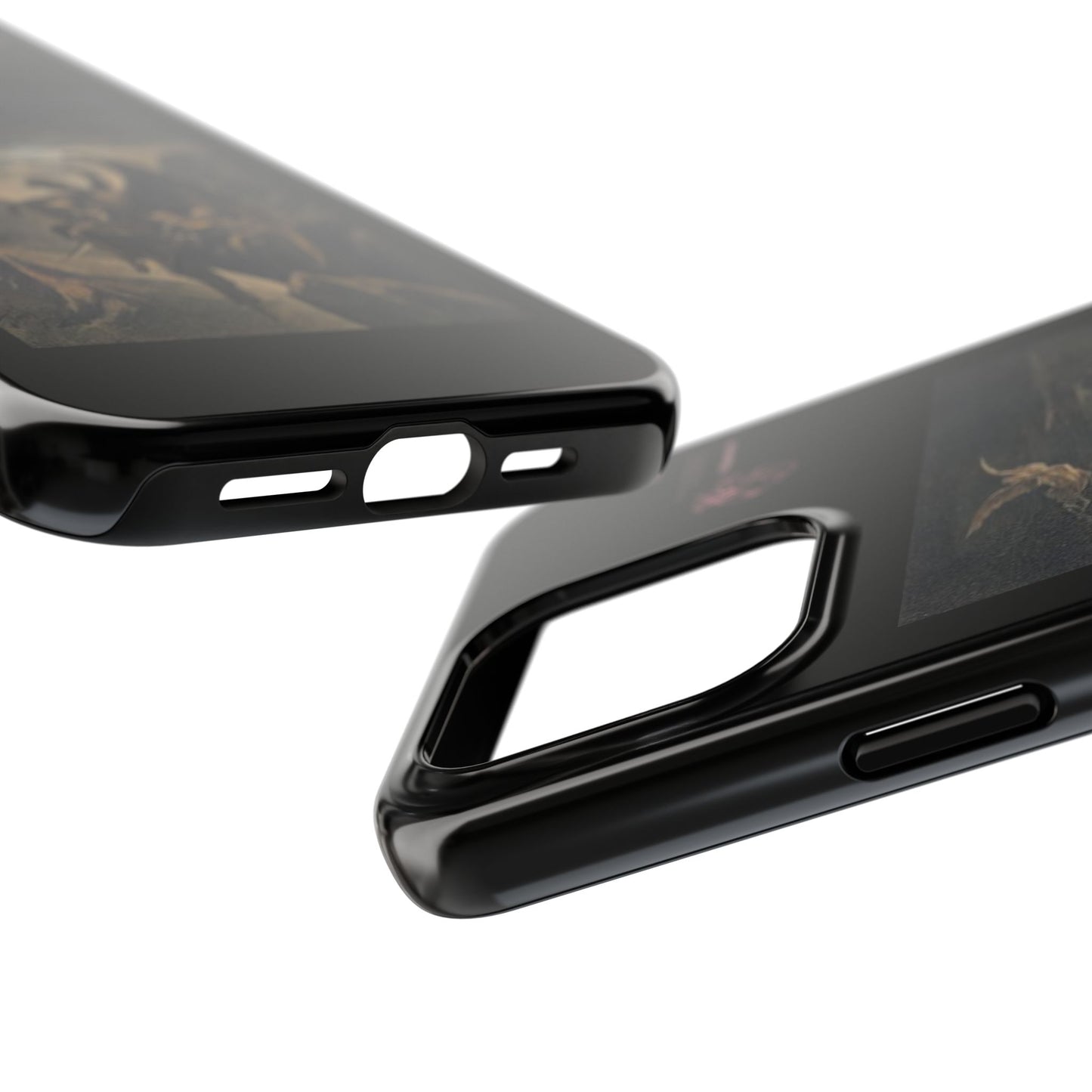 Artistic Tough Phone Case - Vintage Angel Design for Protection and Style