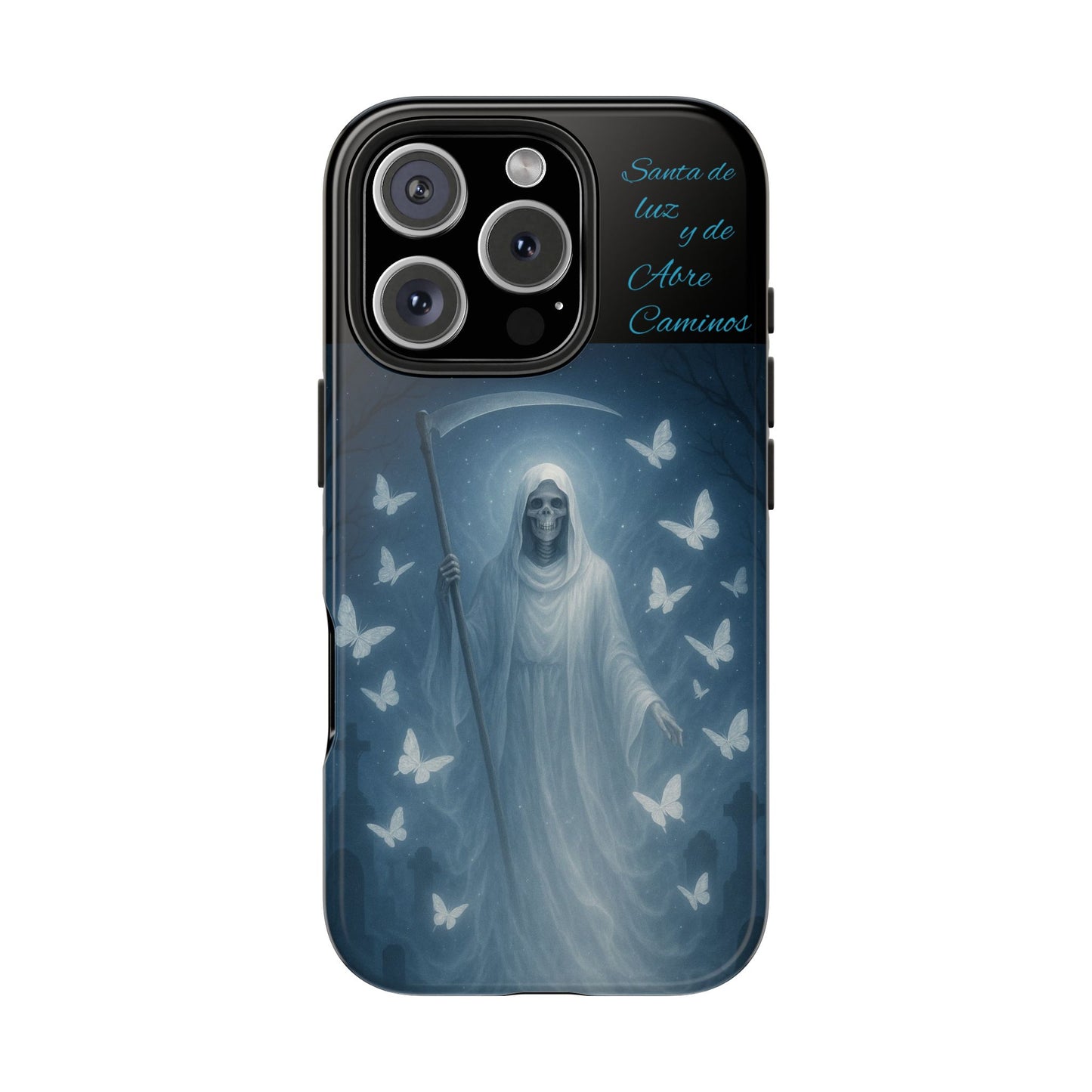 Ethereal Death Themed Phone Case, Tough Phone Case, Grunge Style Case, Gothic Phone Accessory, Butterfly Art Cover, Halloween Gift
