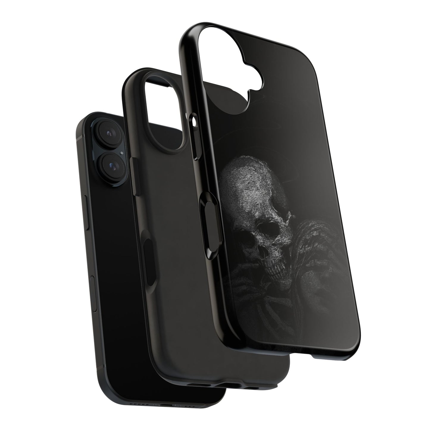 Tough Phone Cases with Edgy Skull Design, Protective Cover, Goth Style, Unique Gift, Durable Phone Accessories